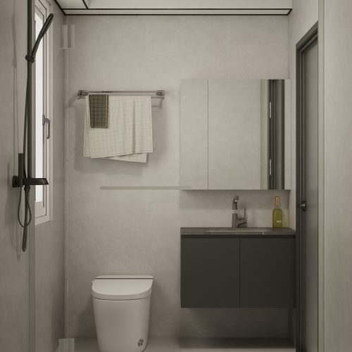 Jurong East Toh Guan Grove 4-Room Design C (Kitchen, Master Bedroom, and Bathroom Cabinets)