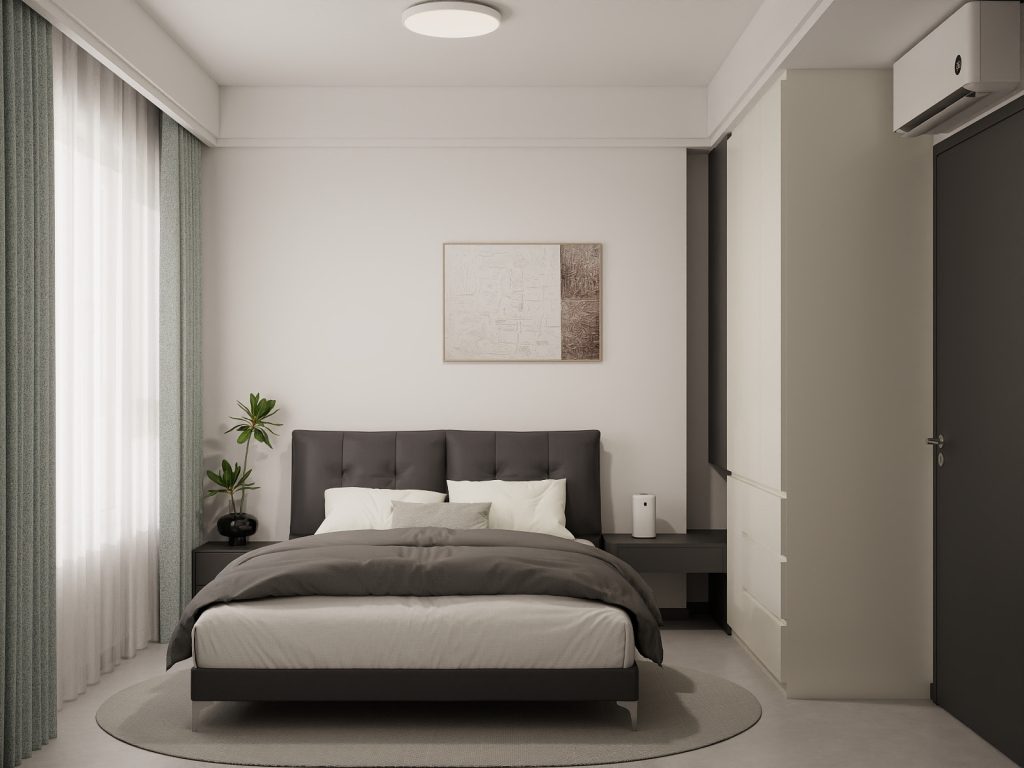 Bedroom 1 Casement Wardrobe with Study Table (8 feet)