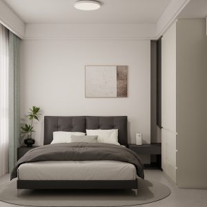 Bedroom 1 Casement Wardrobe with Study Table (8 feet)