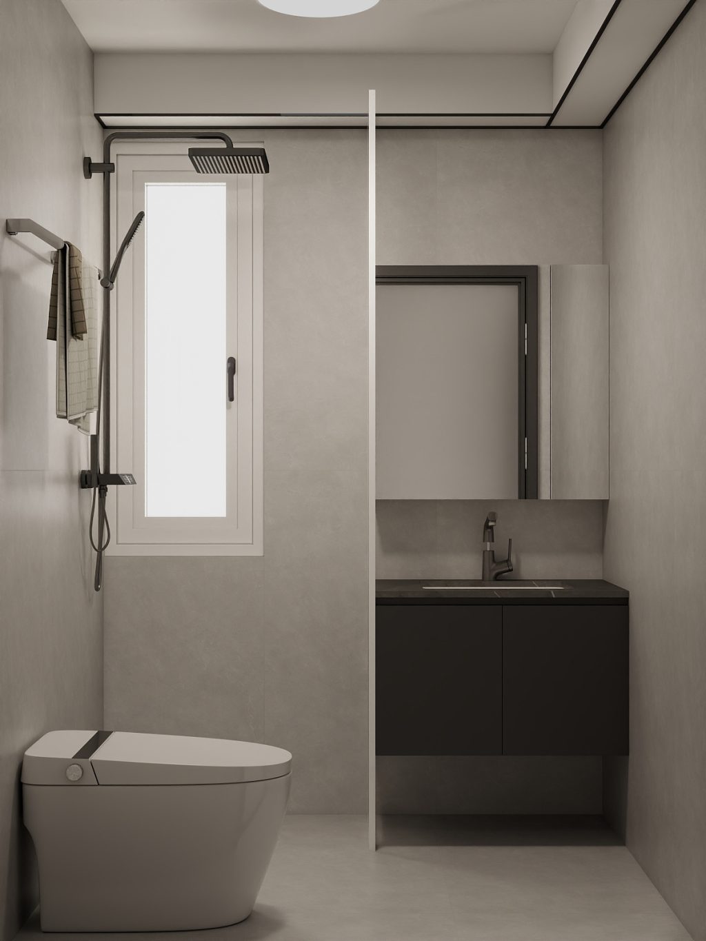 Common Bathroom Top & Bottom Cabinets (5 feet)