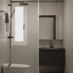 Common Bathroom Top & Bottom Cabinets (5 feet)
