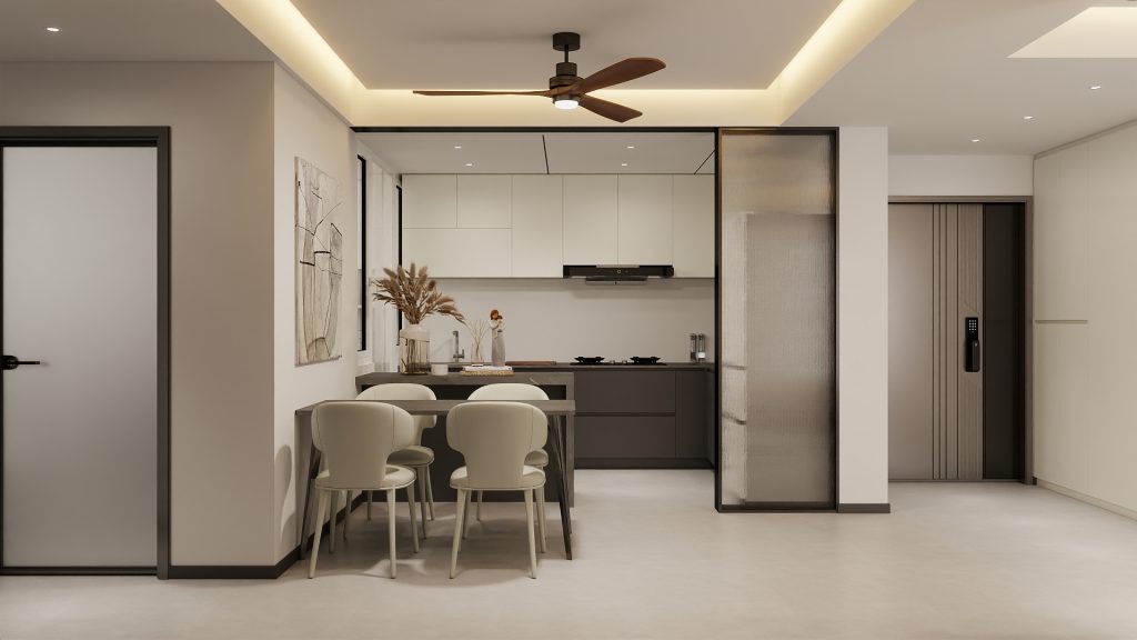 Jurong East Toh Guan Grove 4-Room Design C (Kitchen, Master Bedroom, and Bathroom Cabinets)
