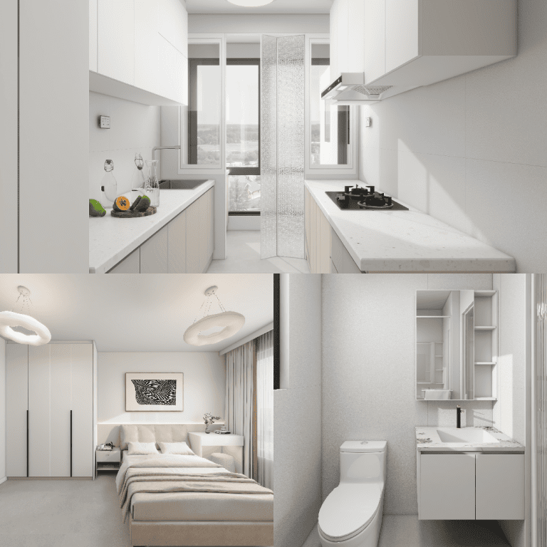 Grove Spring 5-Room Design A (Kitchen, Master Bedroom, and Bathroom Cabinets)