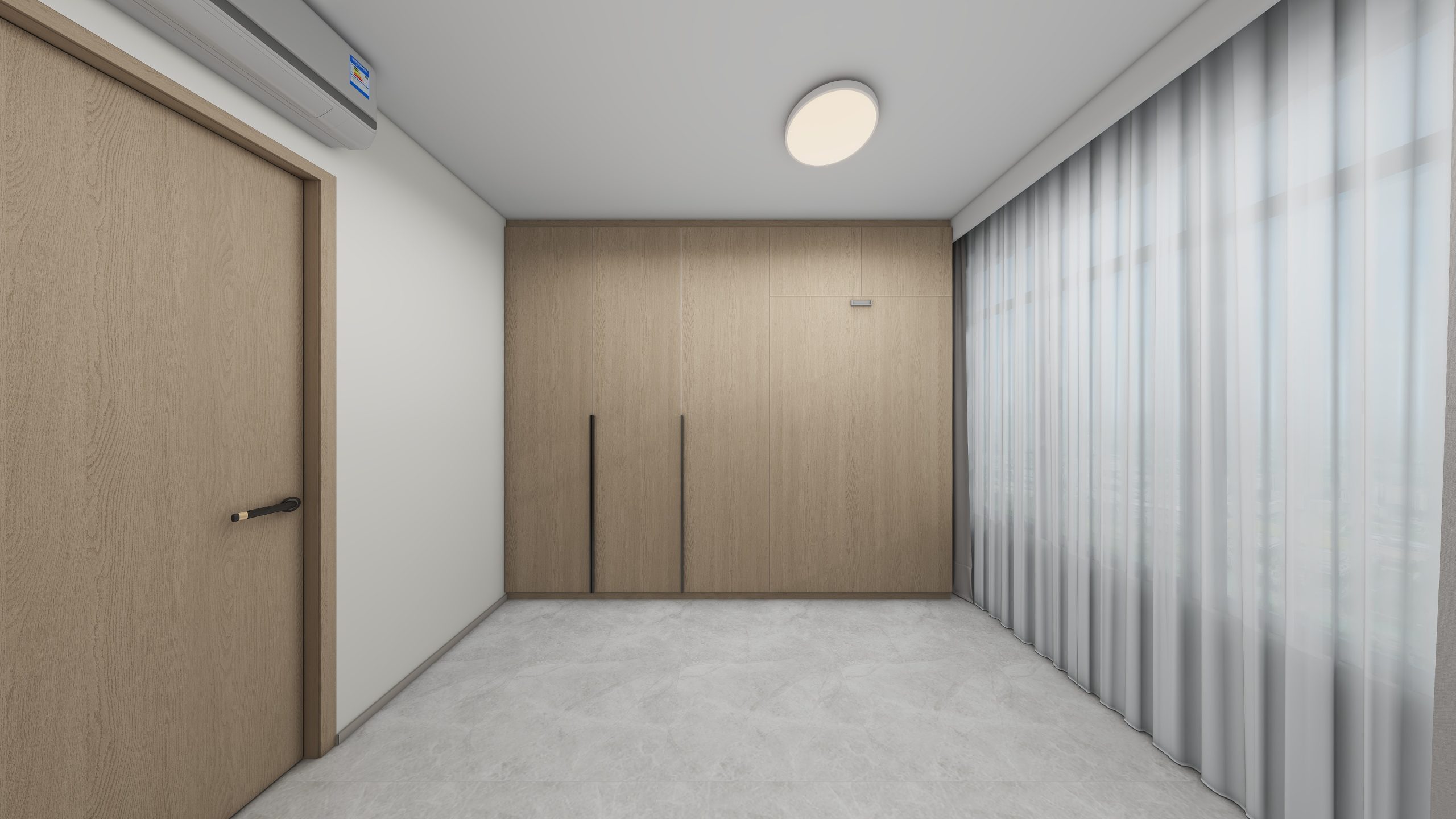 Bedroom 2 Space-Saving Bed with Casement Wardrobe