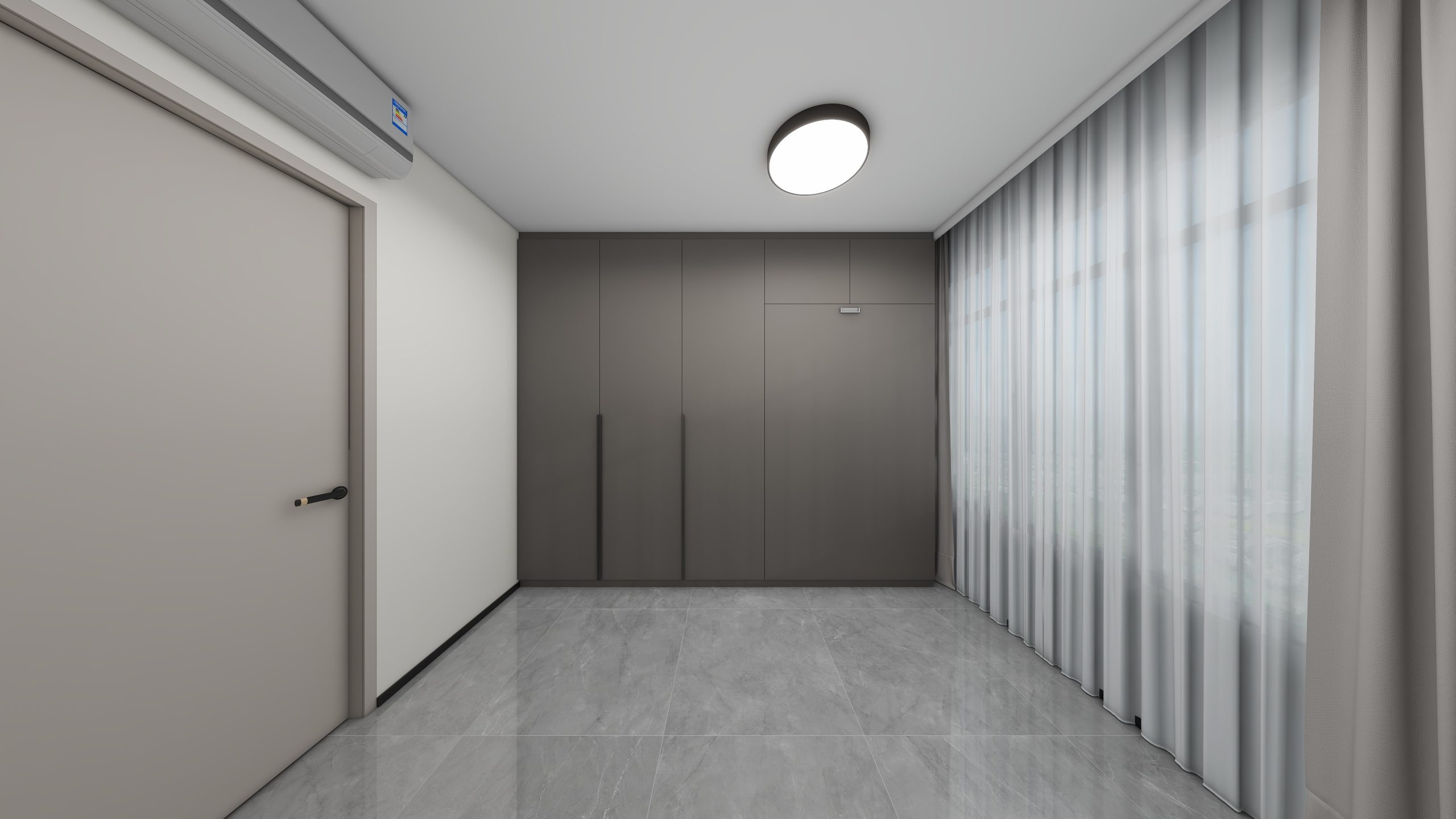 Bedroom 2 Space-Saving Bed with Casement Wardrobe