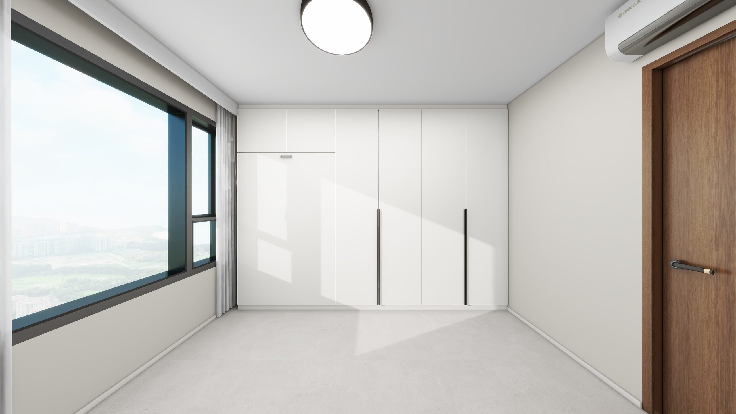 Bedroom 2 Space-Saving Bed with Casement Wardrobe