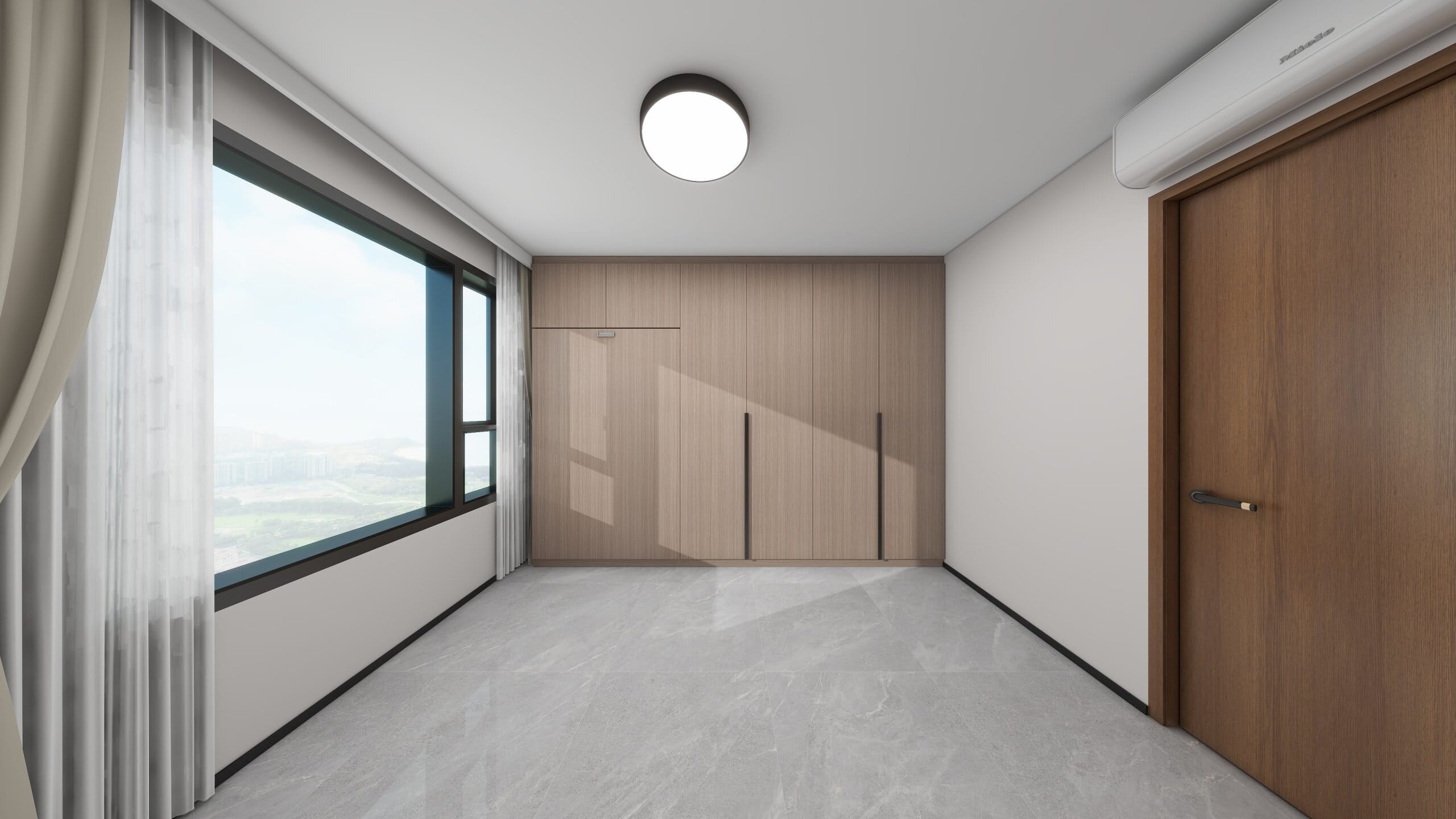 Bedroom 2 Space-Saving Bed with Casement Wardrobe
