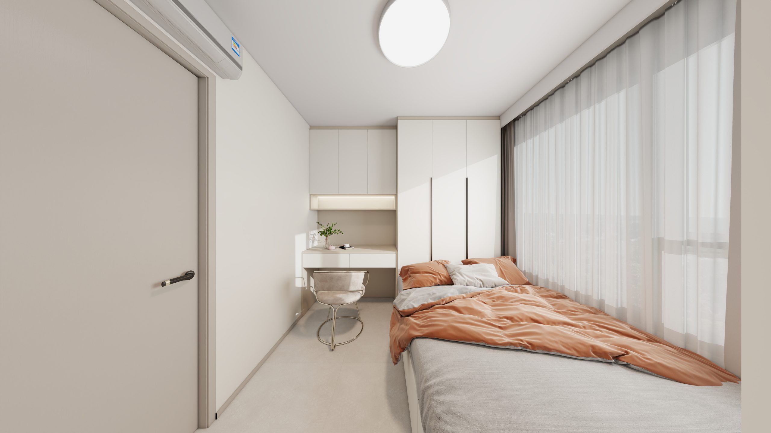 Bedroom 1 Tatami Platform Bed with Storage with Study Table
