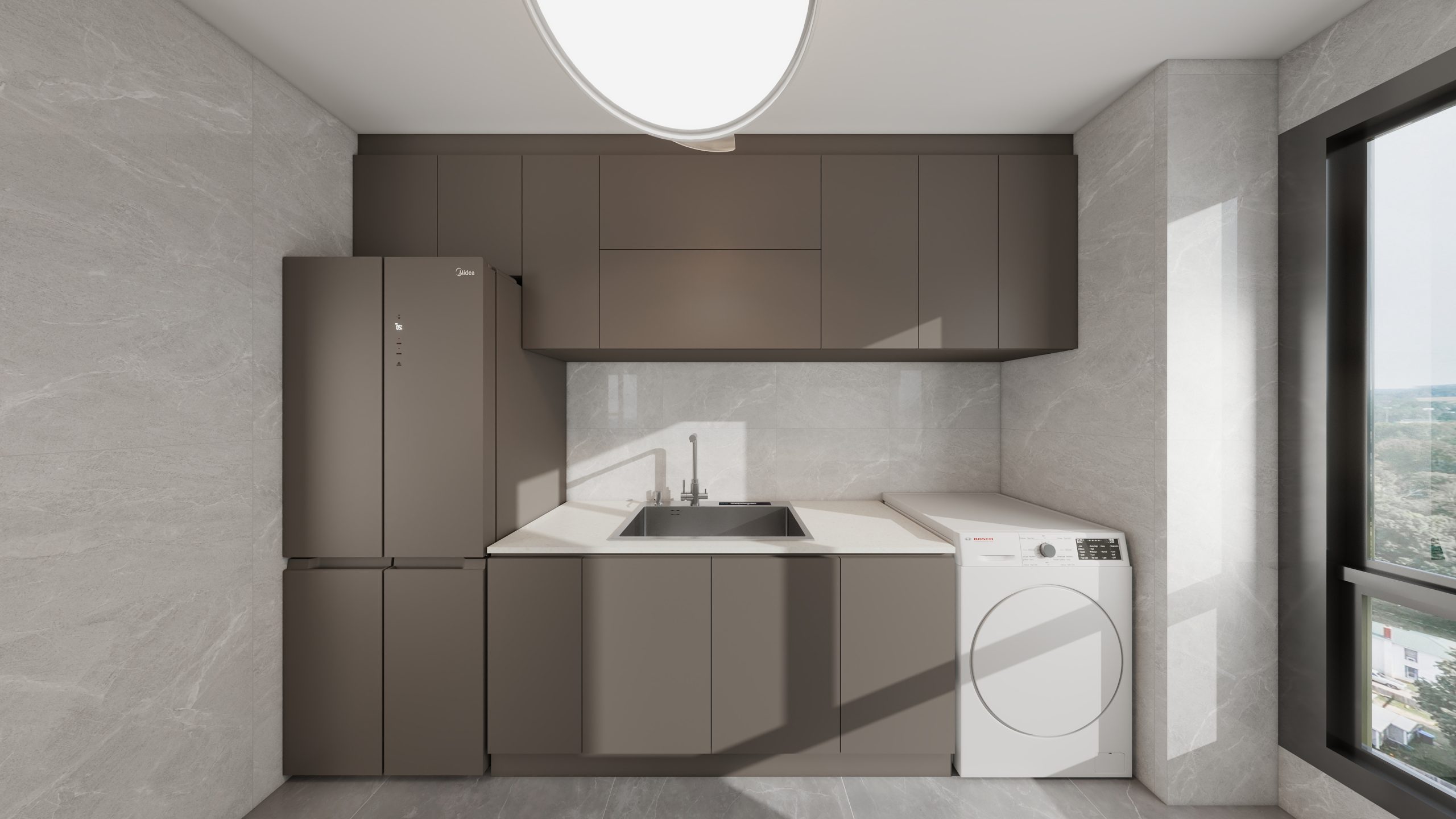 Dakota One 3-Room Design C (Kitchen, Master Bedroom, and Bathroom Cabinets)