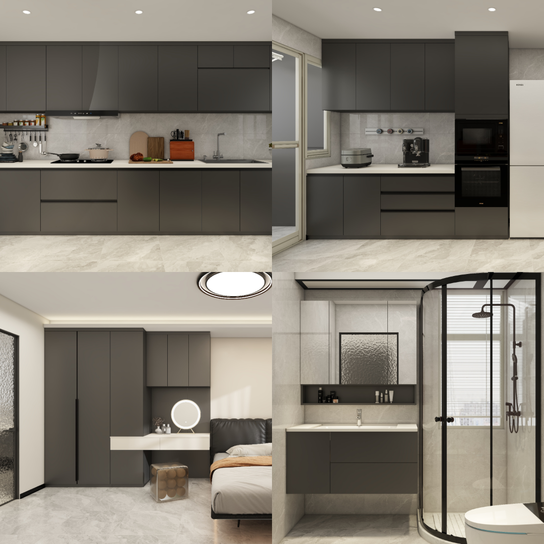 Tengah Garden Bloom 5-Room Design C (Kitchen, Master Bedroom, and Bathroom Cabinets)