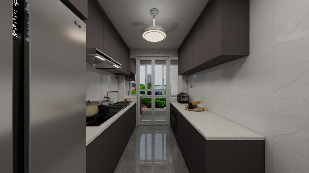 Woodgrove Edge 4-Room Design C  (Kitchen, Master Bedroom, and Bathroom Cabinets)