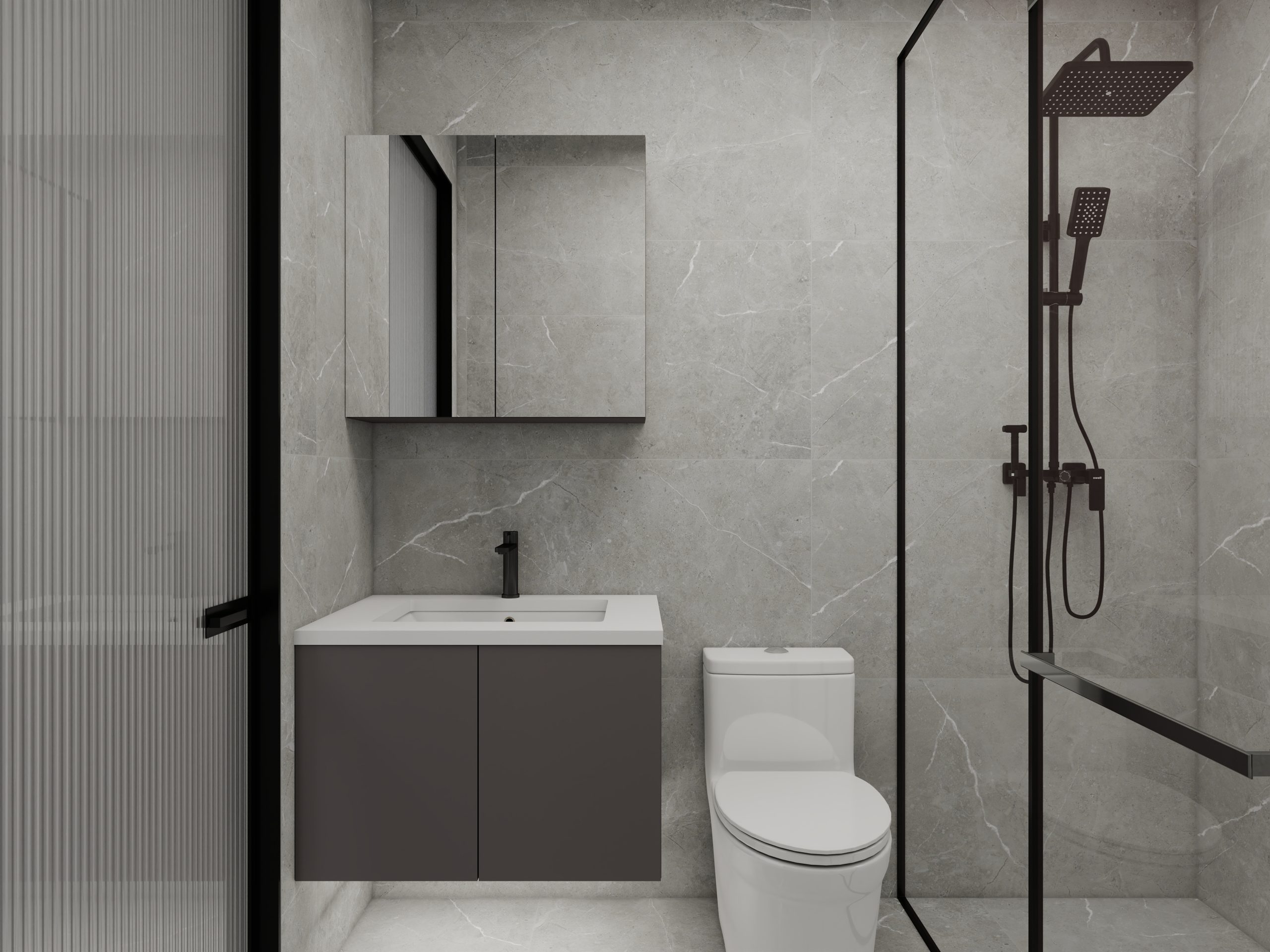 Tengah Garden Bloom 2-Room Design C (Kitchen, Master Bedroom, and Bathroom Cabinets)