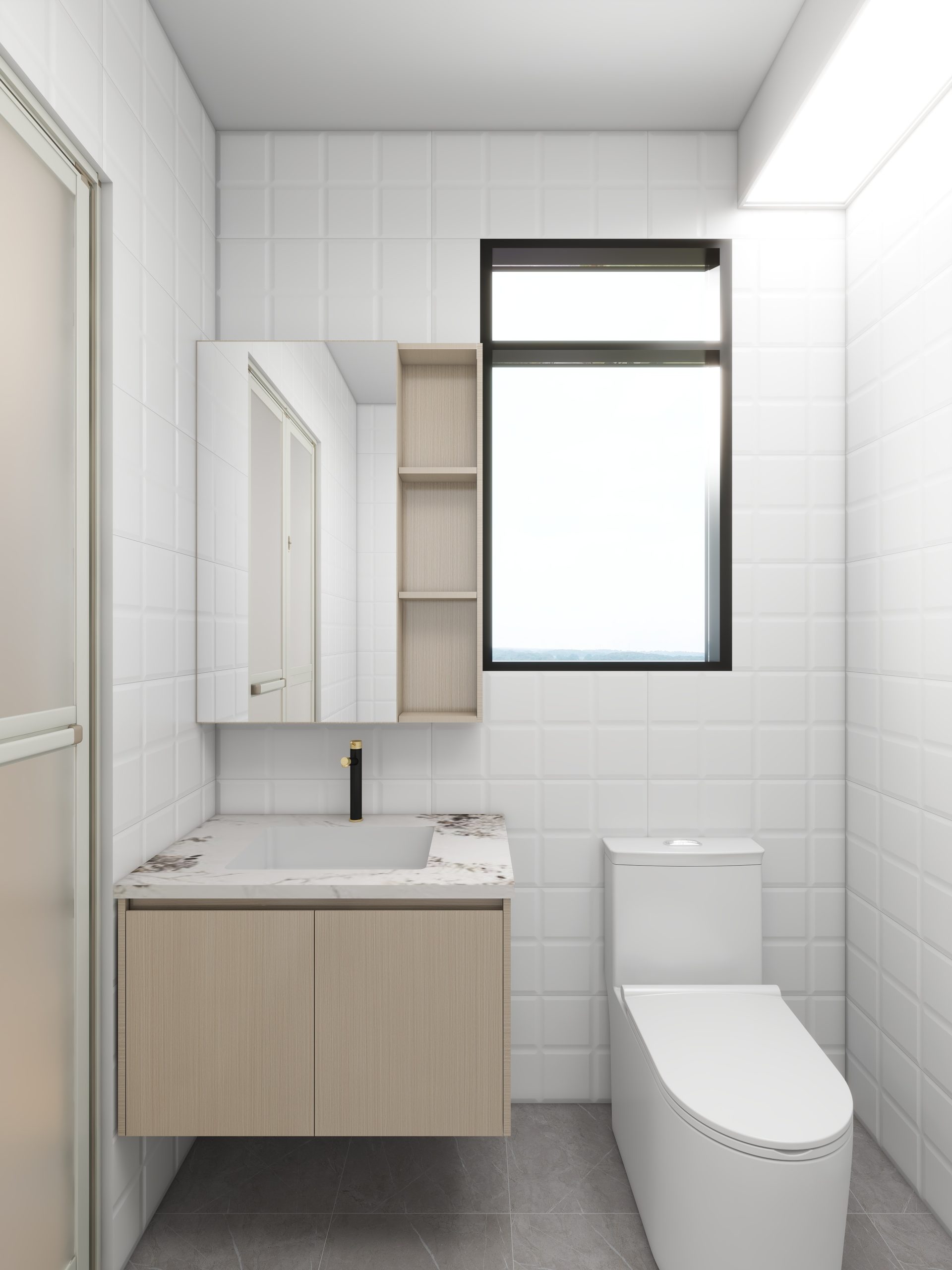 Hougang Citrine 2-Room Design B (Kitchen, Master Bedroom, and Bathroom Cabinets)