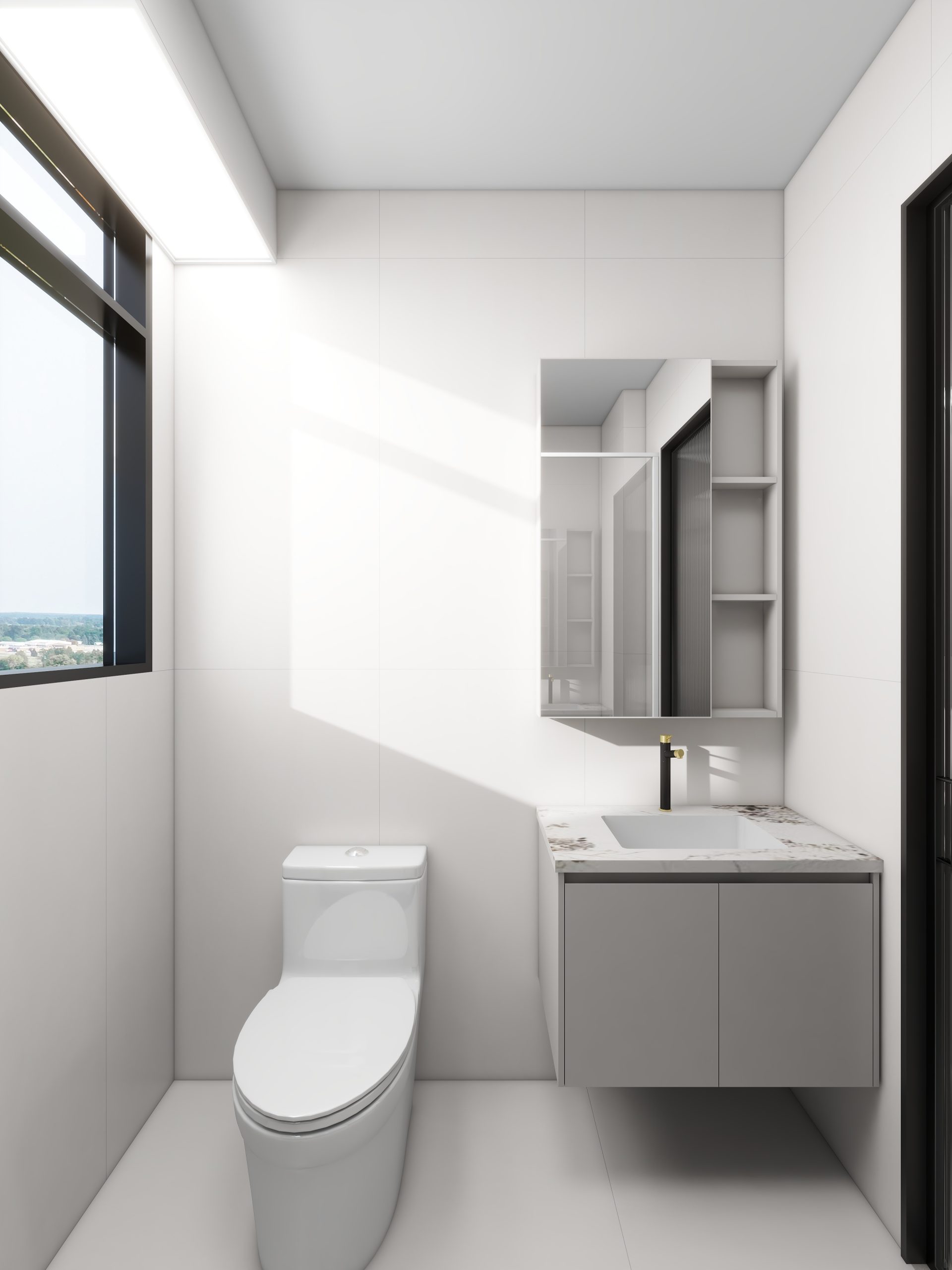Hougang Citrine 4-Room Design A (Kitchen, Master Bedroom, and Bathroom Cabinets)