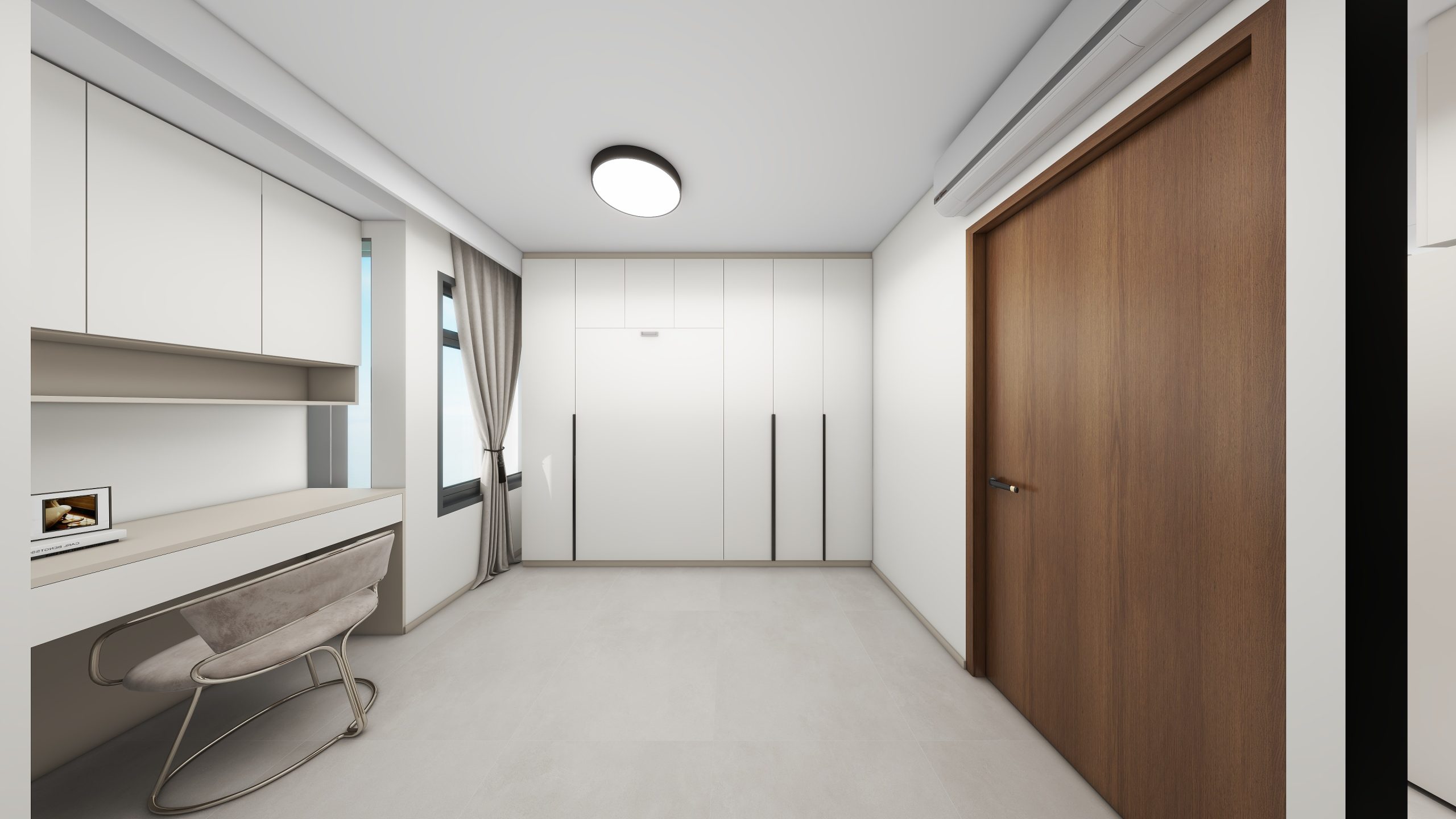 Bedroom 2 Space-Saving Bed with Casement Wardrobe