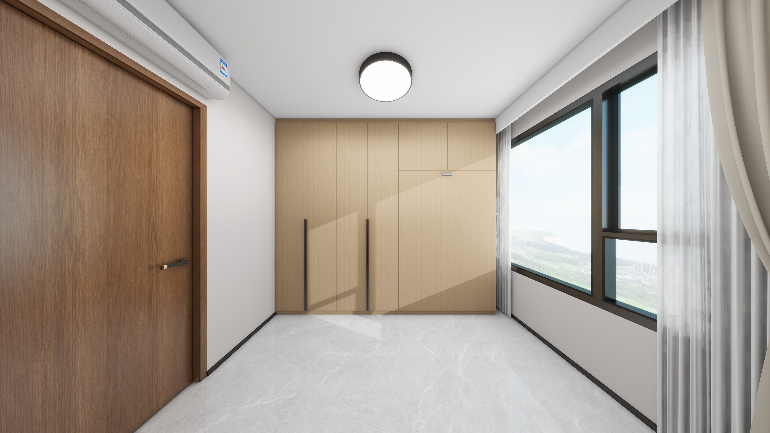 Bedroom 2 Space-Saving Bed with Casement Wardrobe