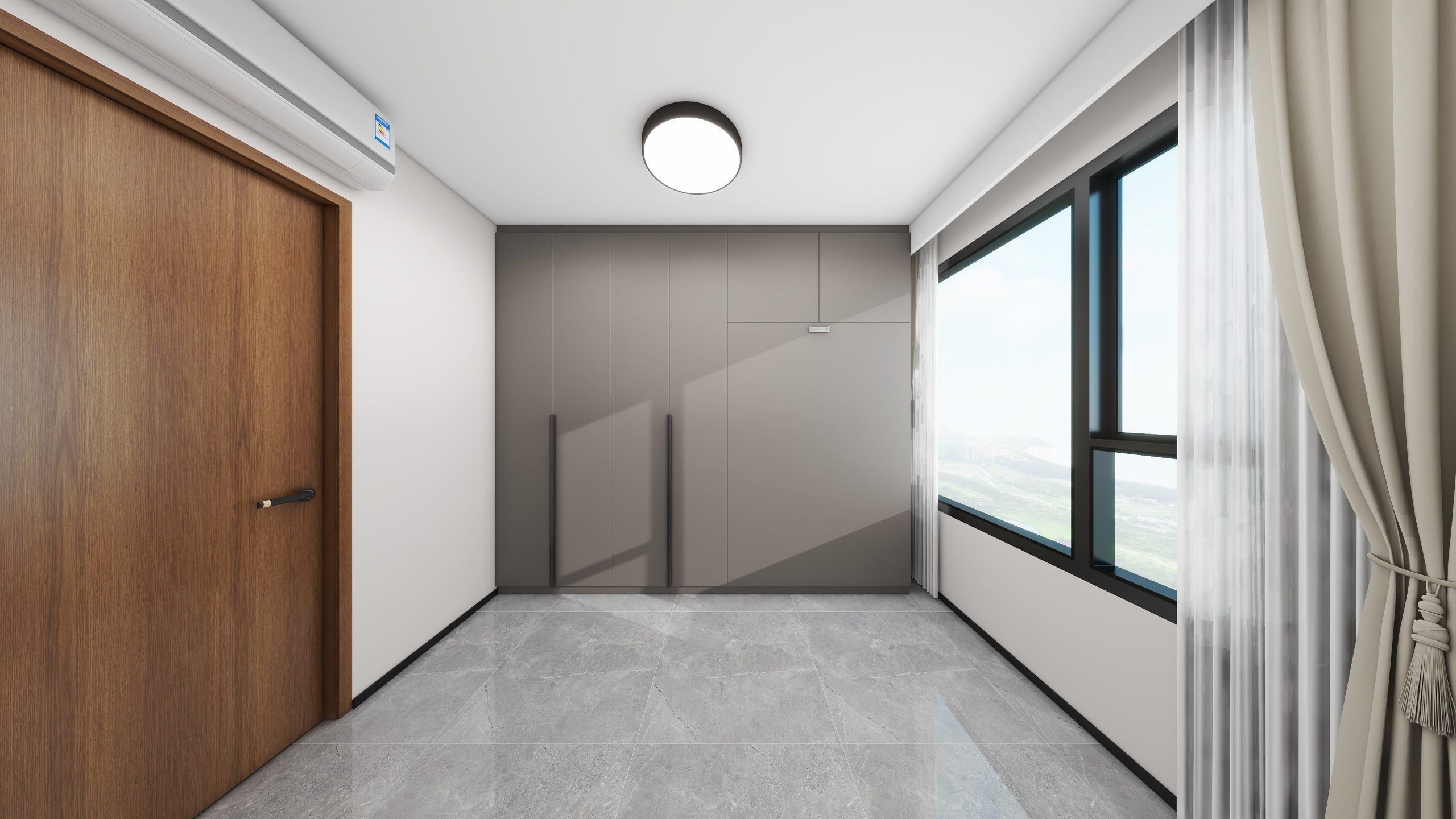Bedroom 2 Space-Saving Bed with Casement Wardrobe