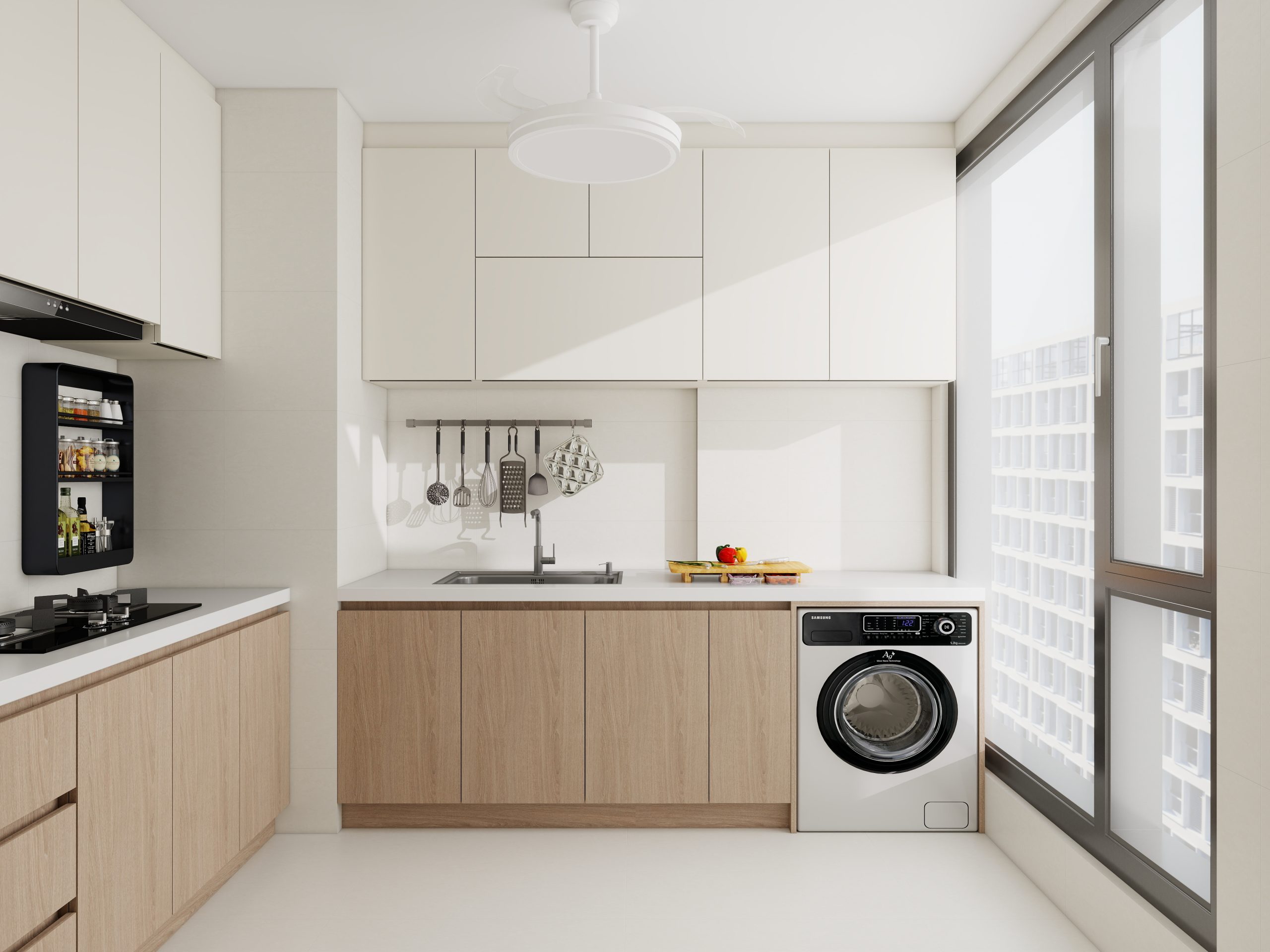Tengah Parc Residences 3-Room Design B (Kitchen, Master Bedroom, and Bathroom Cabinets)