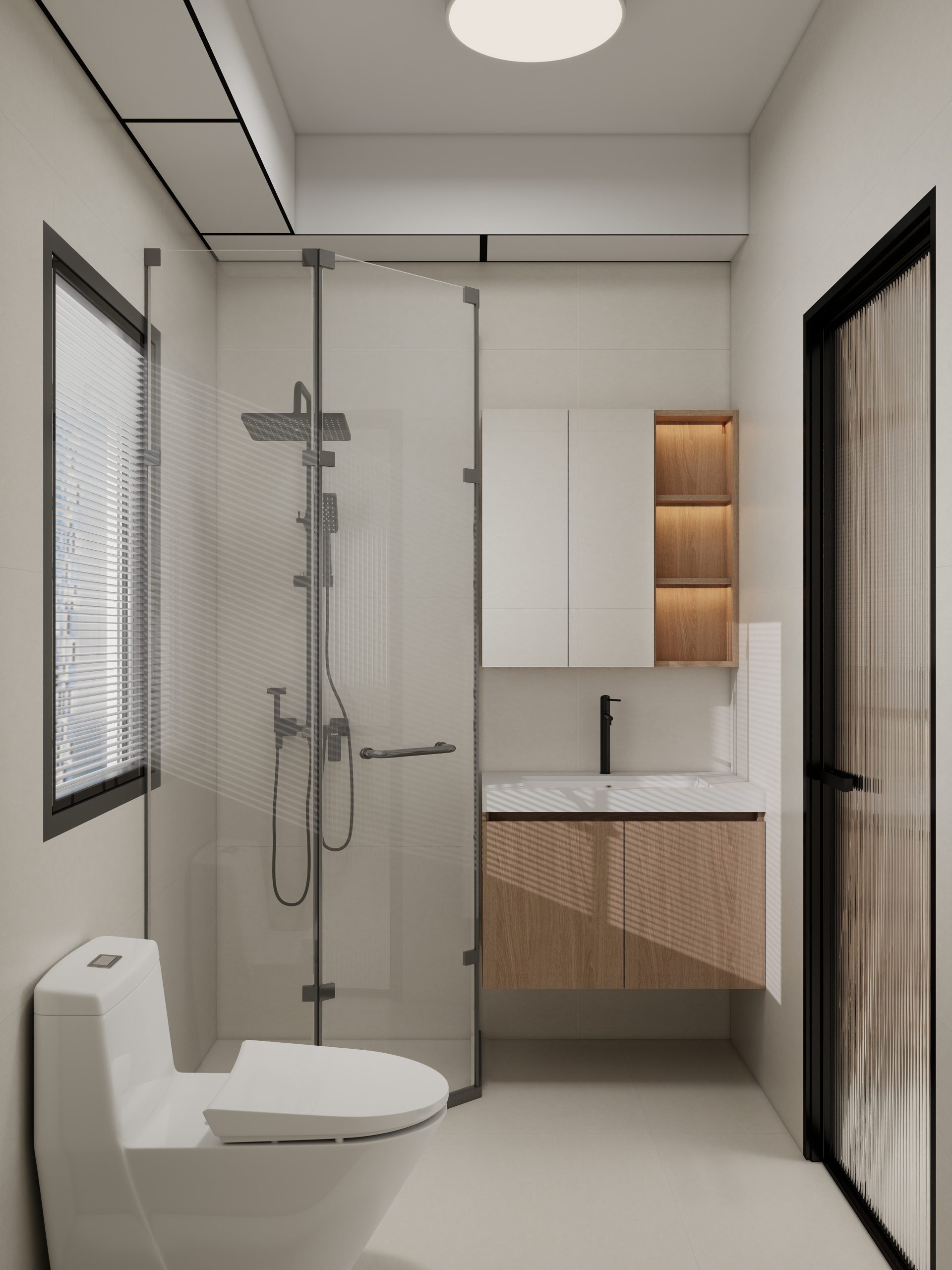Tengah Parc Residences 3-Room Design B (Kitchen, Master Bedroom, and Bathroom Cabinets)
