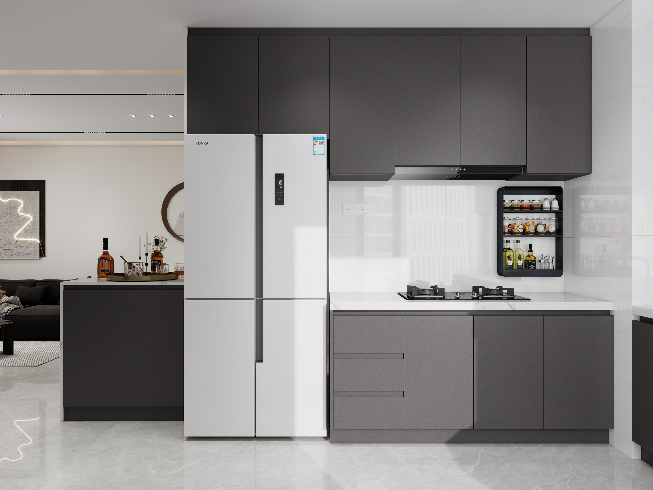 Tengah Parc Residences 3-Room Design C (Kitchen, Master Bedroom, and Bathroom Cabinets)