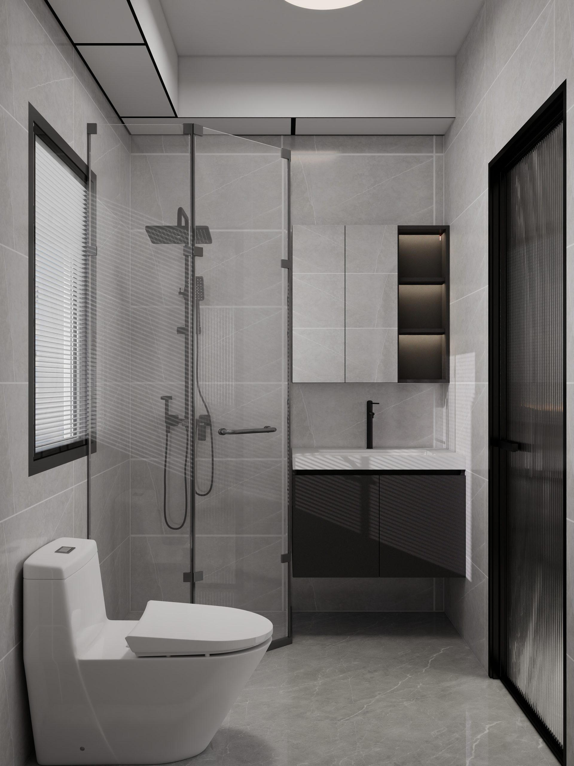 Tengah Parc Residences 3-Room Design C (Kitchen, Master Bedroom, and Bathroom Cabinets)
