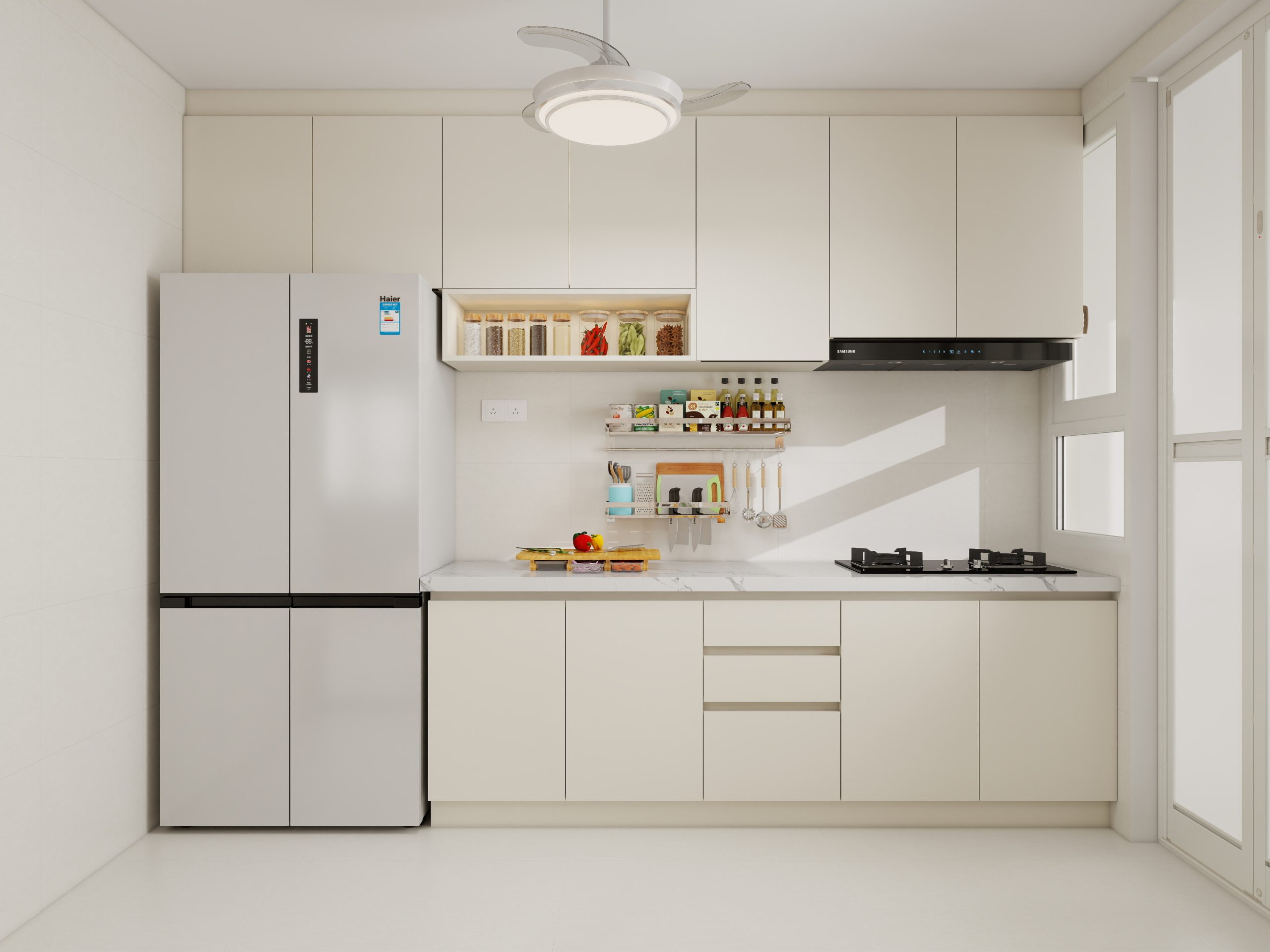 Tengah Parc Residences 4-Room  Design A (Kitchen, Master Bedroom, and Bathroom Cabinets)