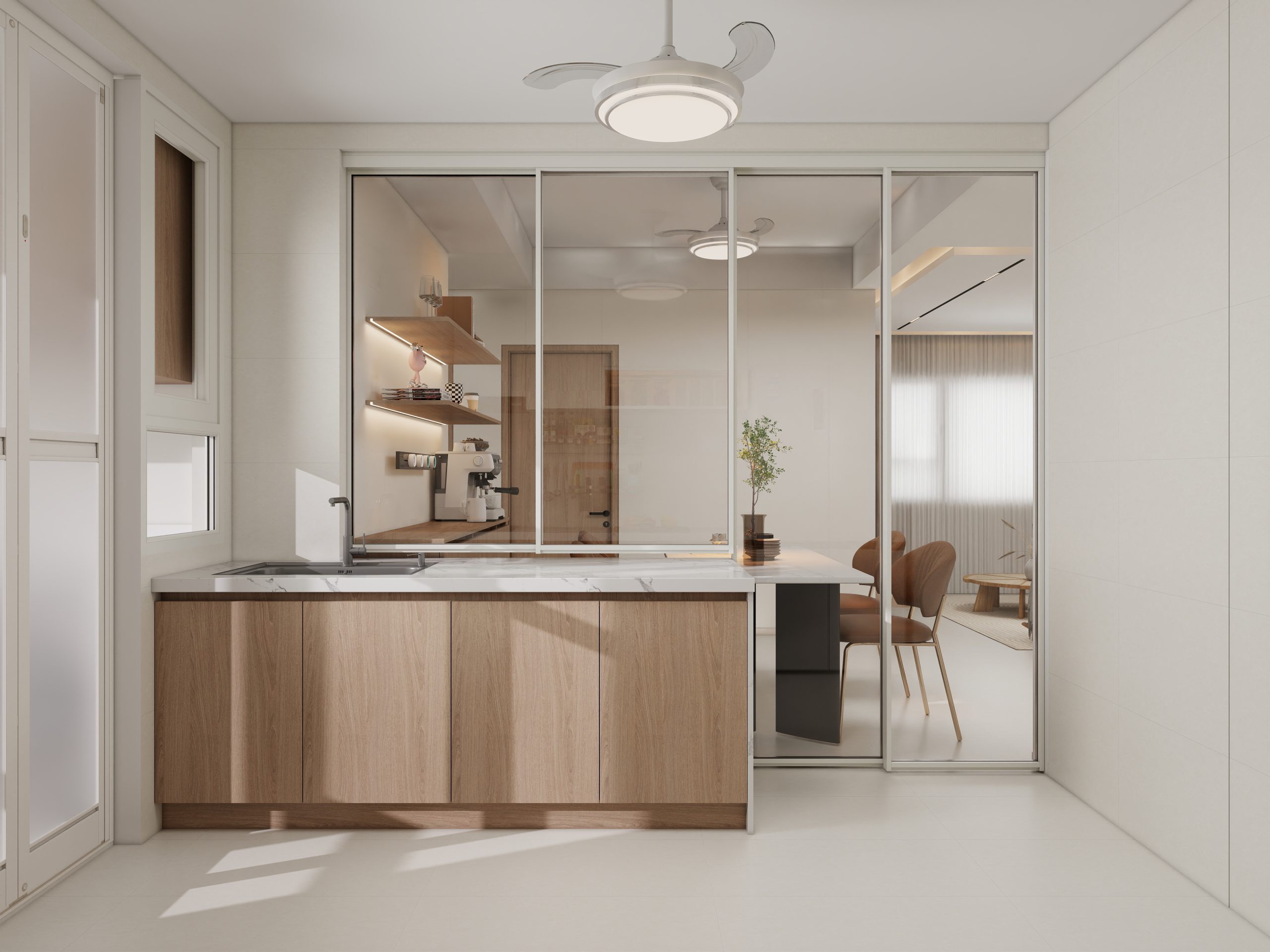 Tengah Parc Residences 4-Room  Design B (Kitchen, Master Bedroom, and Bathroom Cabinets)