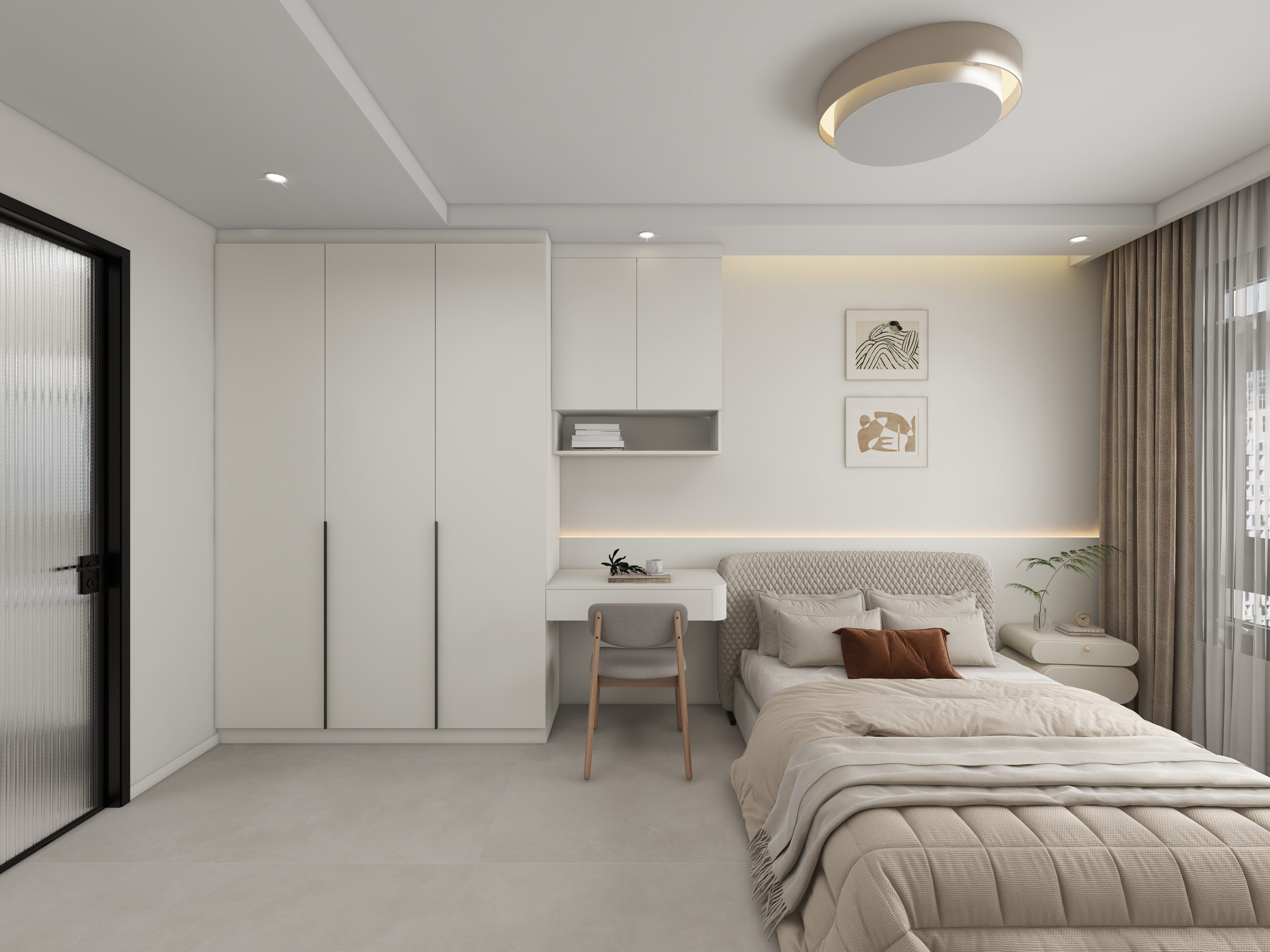 Tengah Parc Woods 4-Room Design A (Kitchen, Master Bedroom, and Bathroom Cabinets)