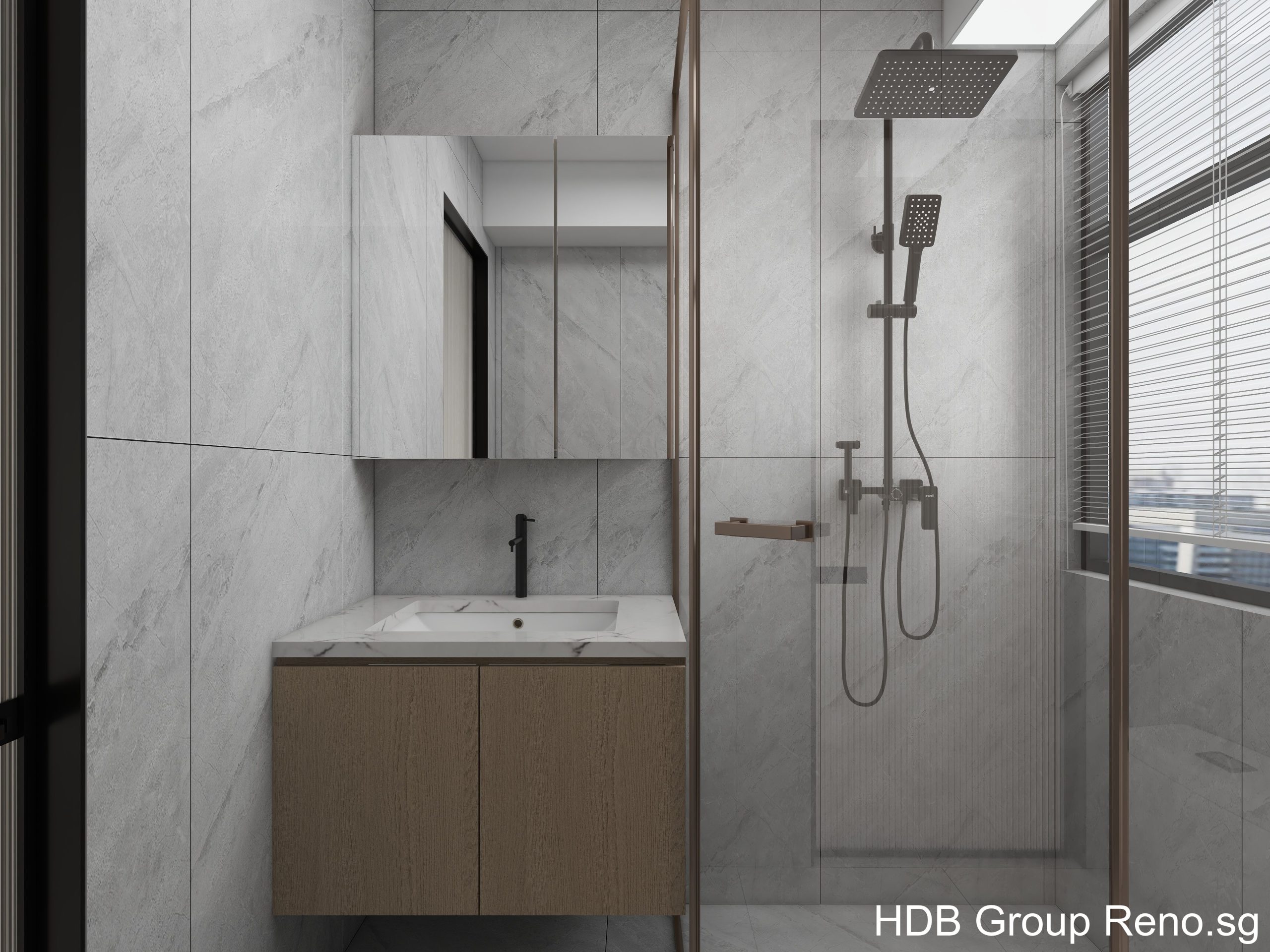 Punggol-Point-Cove-113-B-Common-Bath-scaled-1.jpg Punggol Point Cove 5-Room Design B (Kitchen, Master Bedroom, and Bathroom Cabinets)