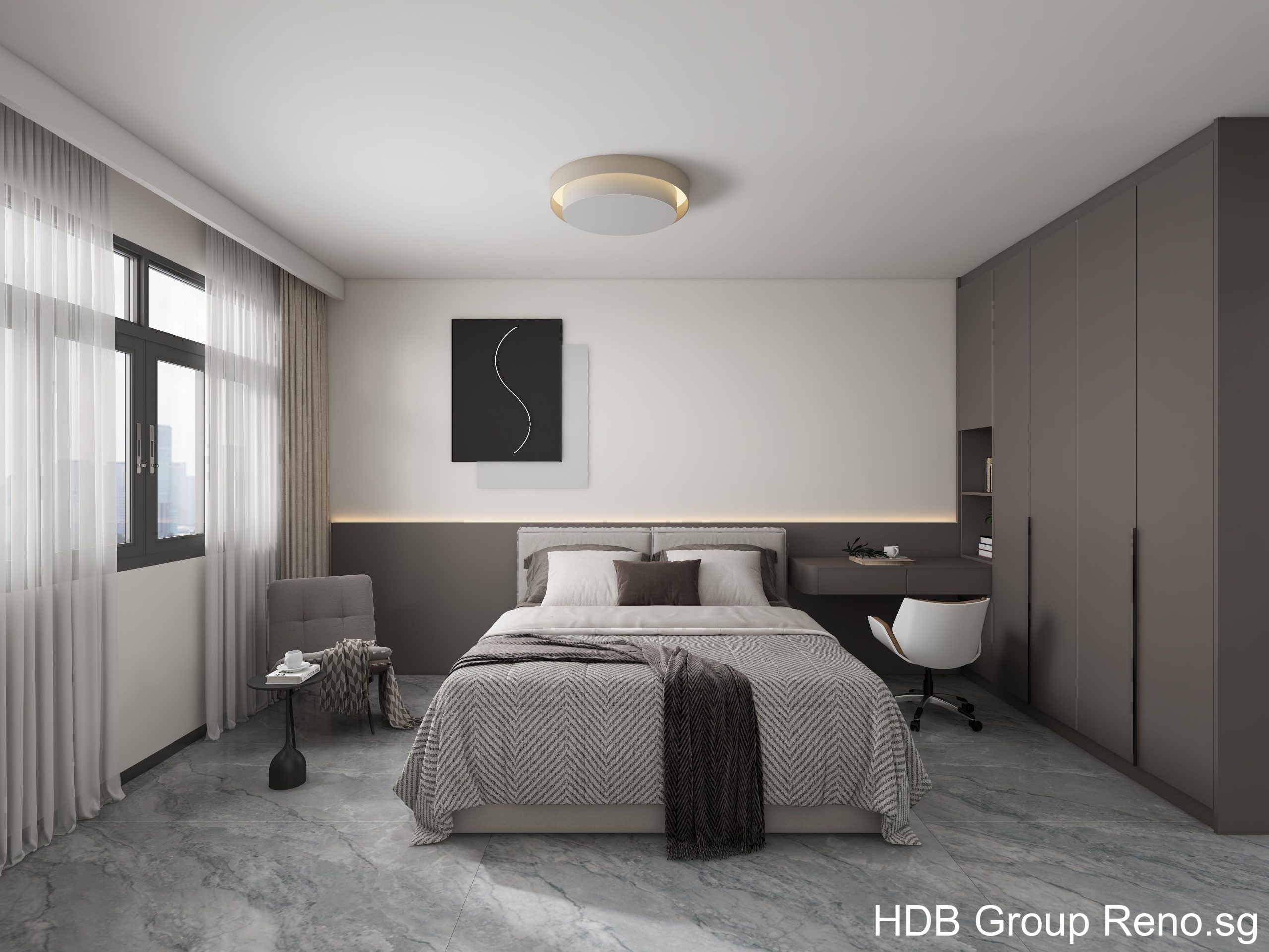 Punggol Point Cove 5-Room Design C (Kitchen, Master Bedroom, and Bathroom Cabinets)