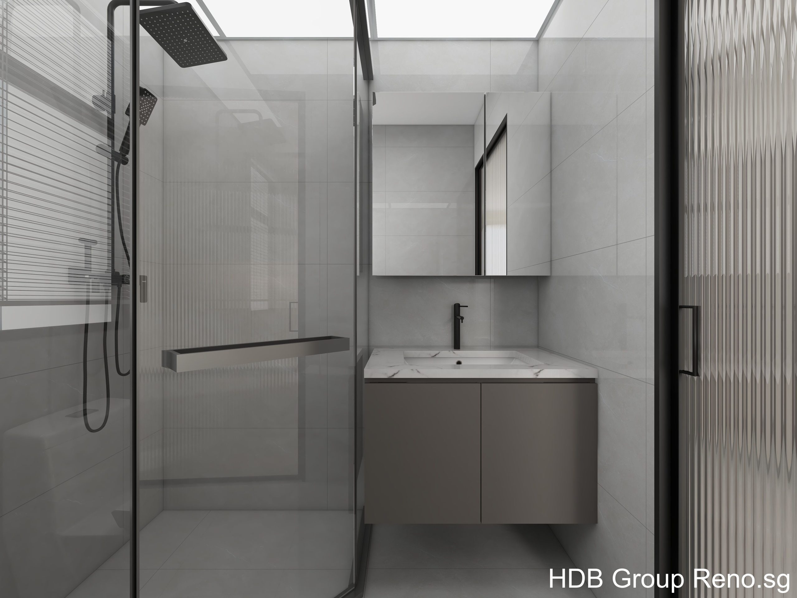 Punggol Point Cove 2-Room Design C (Kitchen, Master Bedroom, and Bathroom Cabinets)