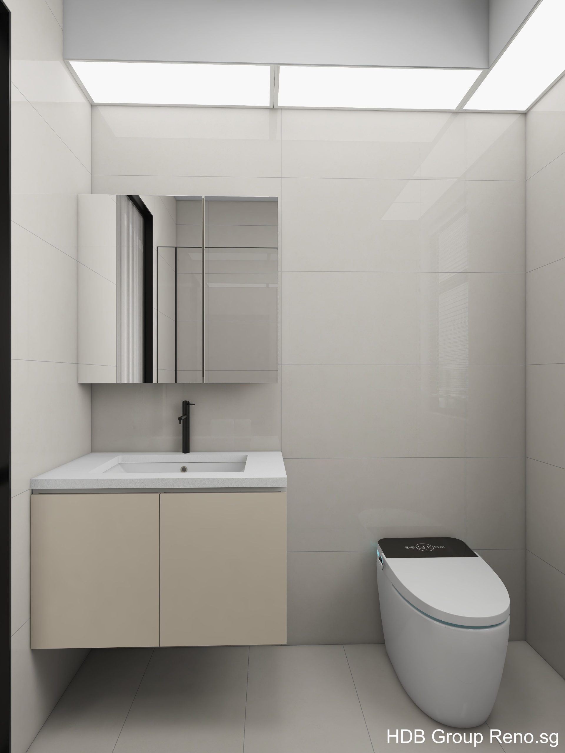 Punggol Point Cove 4-Room Design A (Kitchen, Master Bedroom, and Bathroom Cabinets)