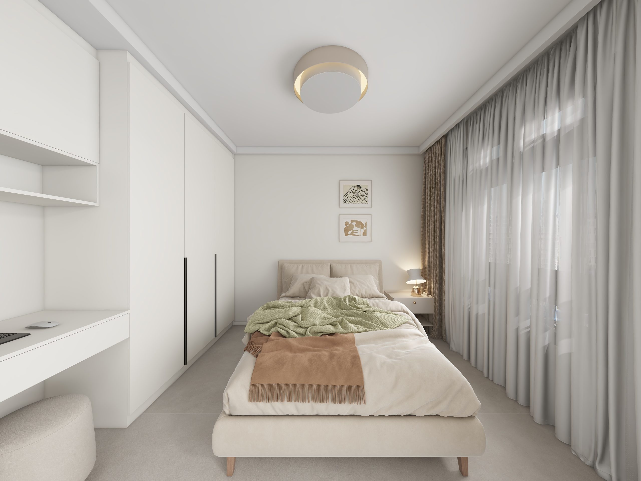 Tampines Green Emerald 2-Room Design A (Kitchen, Master Bedroom, and Bathroom Cabinets)
