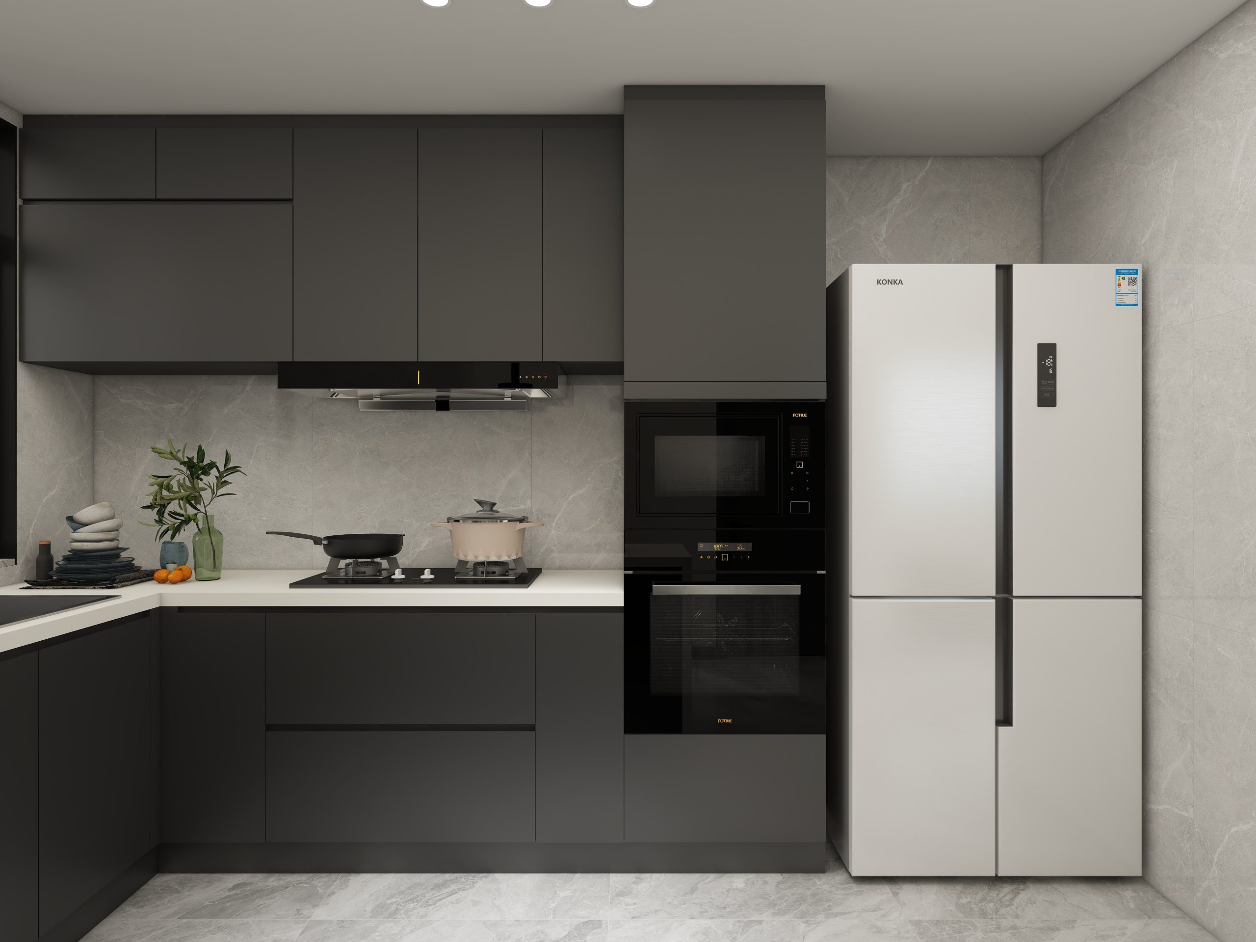 Tampines Green Jade 4-Room  Design C (Kitchen, Master Bedroom, and Bathroom Cabinets)