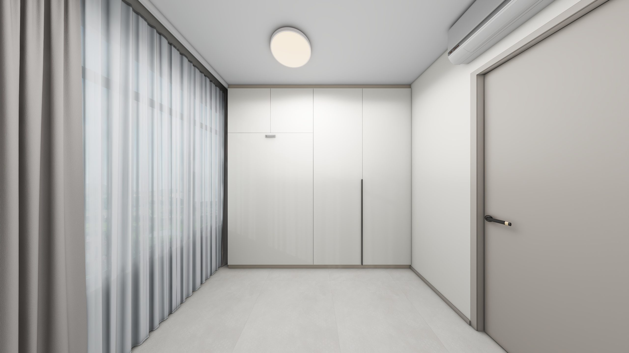 Bedroom 2 Space-Saving Bed with Casement Wardrobe