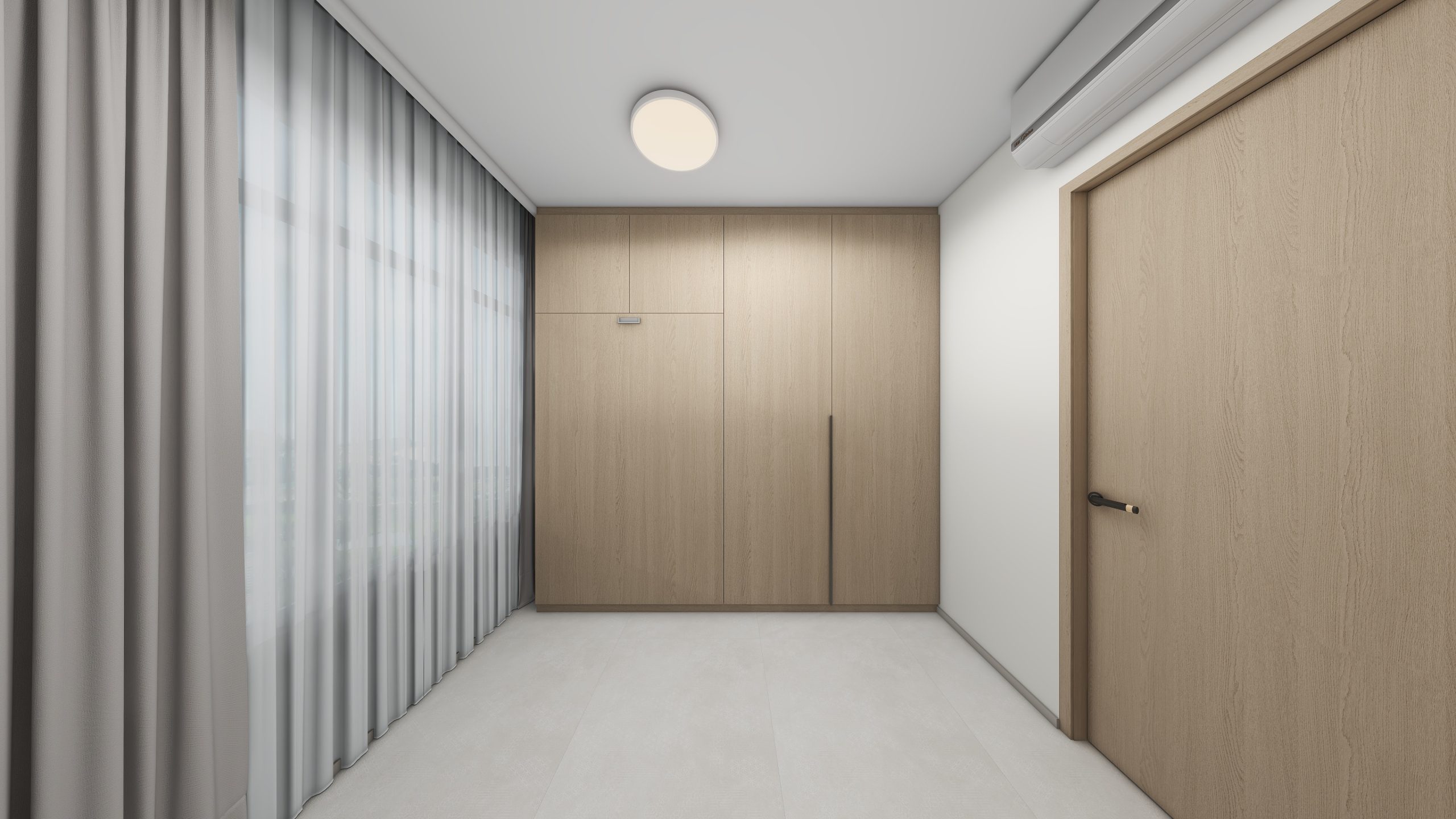 Bedroom 2 Space-Saving Bed with Casement Wardrobe