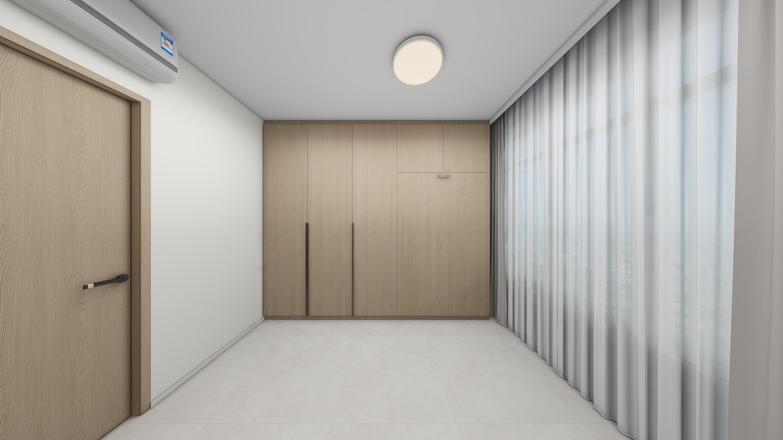 Bedroom 2 Space-Saving Bed with Casement Wardrobe