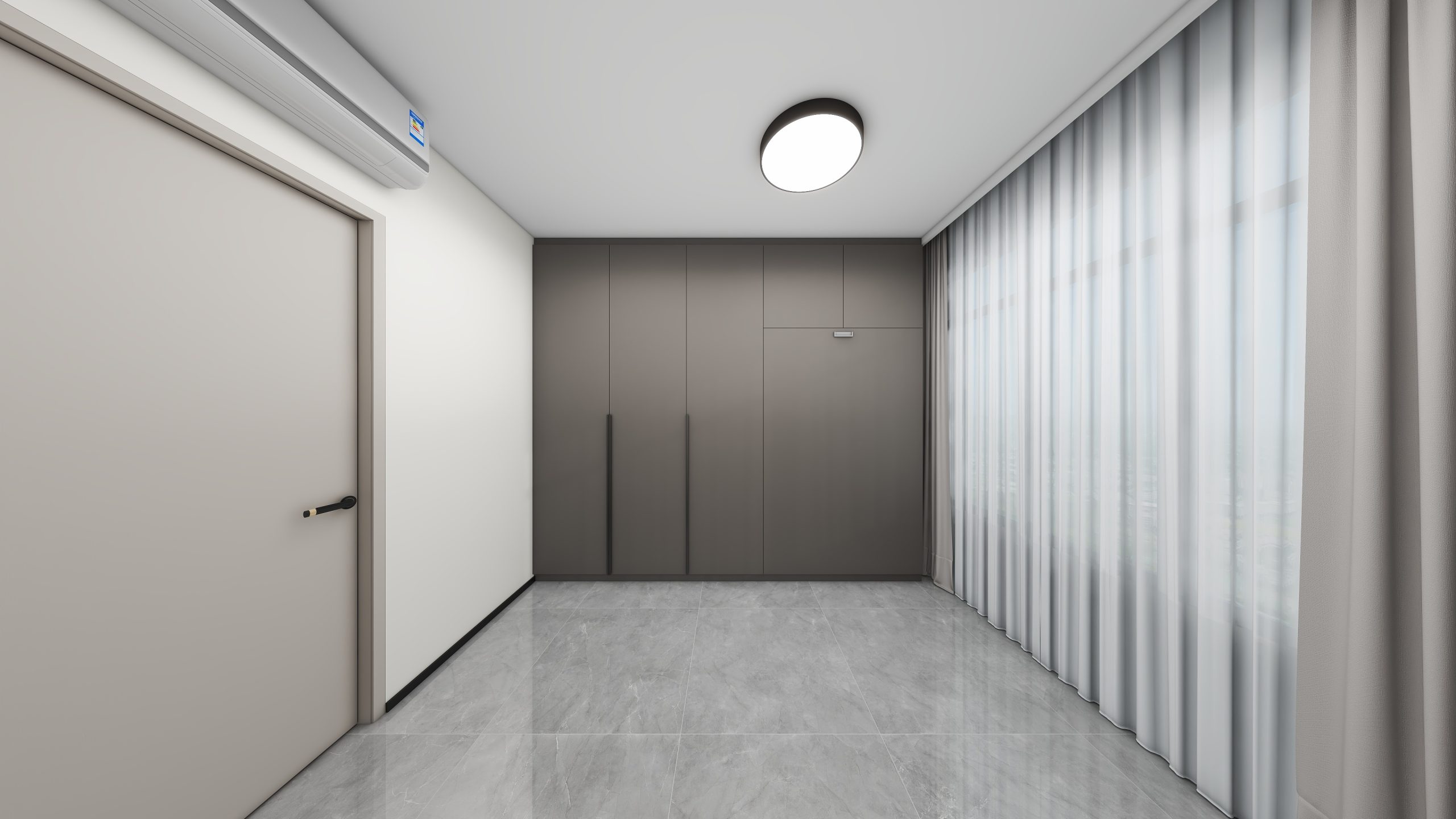 Bedroom 2 Space-Saving Bed with Casement Wardrobe