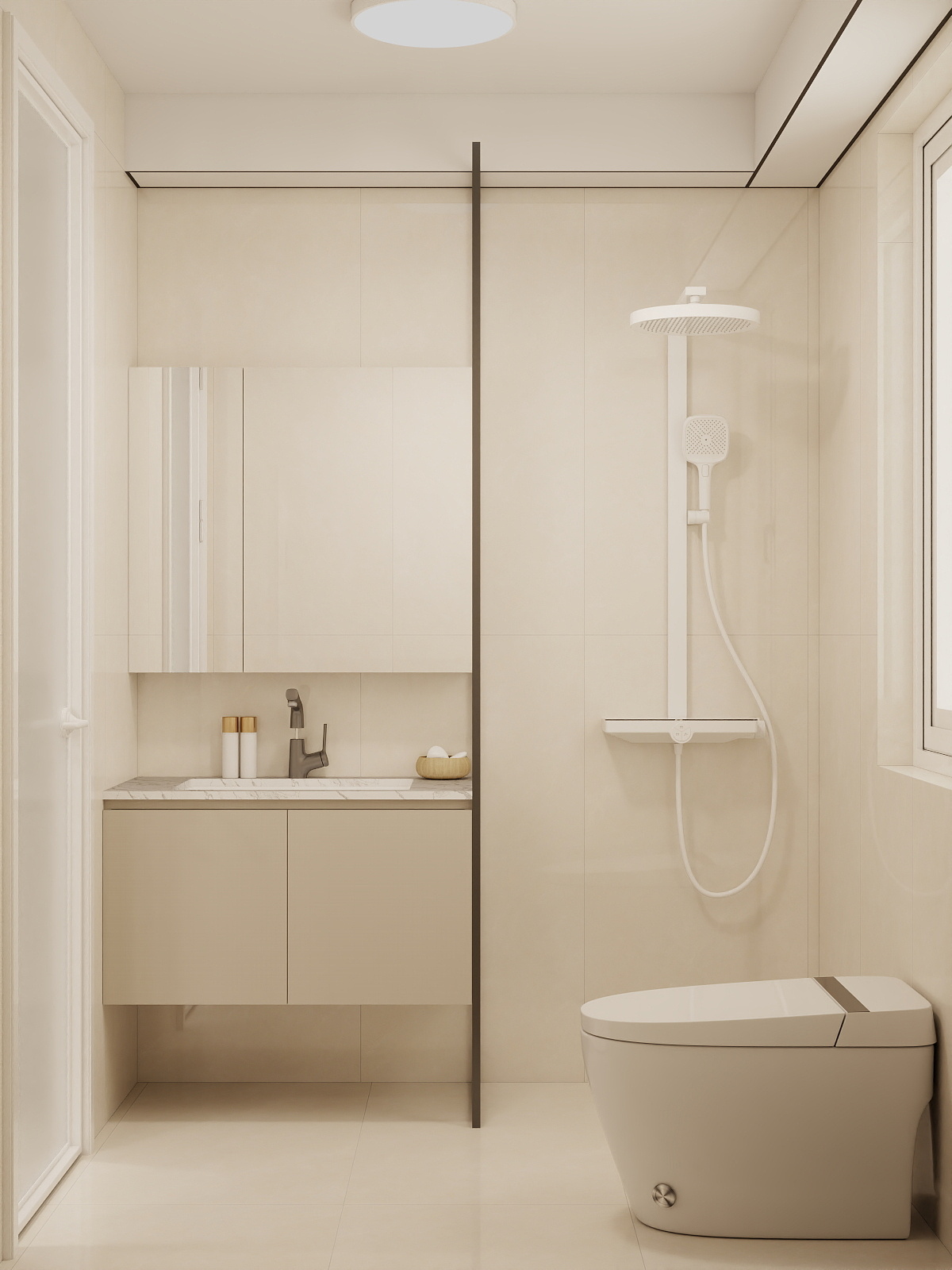 Woodlands Urban Ville 2-Room  Area 1 Design A (Kitchen, Master Bedroom, and Bathroom Cabinets)