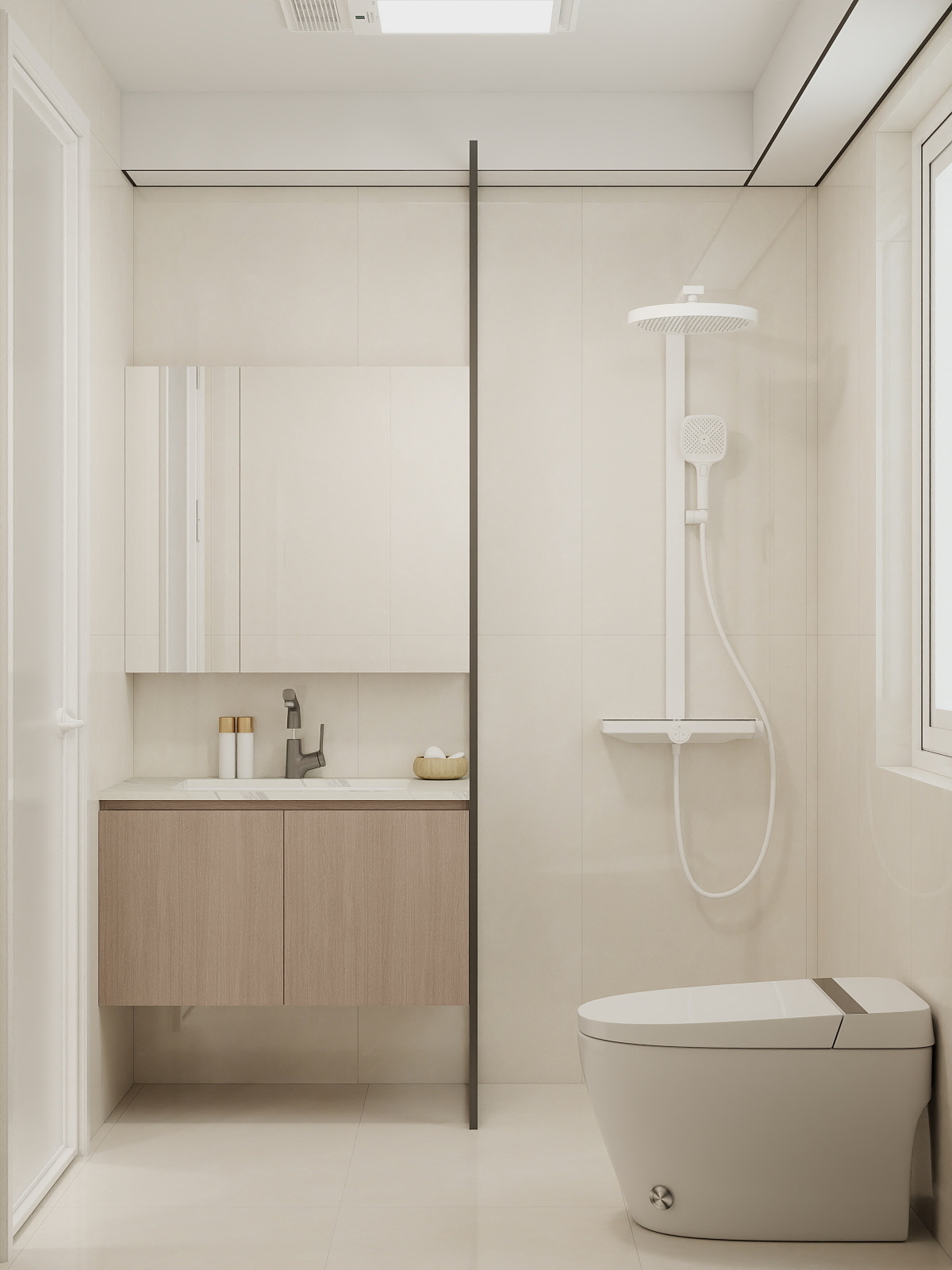 Woodlands Urban Ville 2-Room  Area 1 Design B (Kitchen, Master Bedroom, and Bathroom Cabinets)