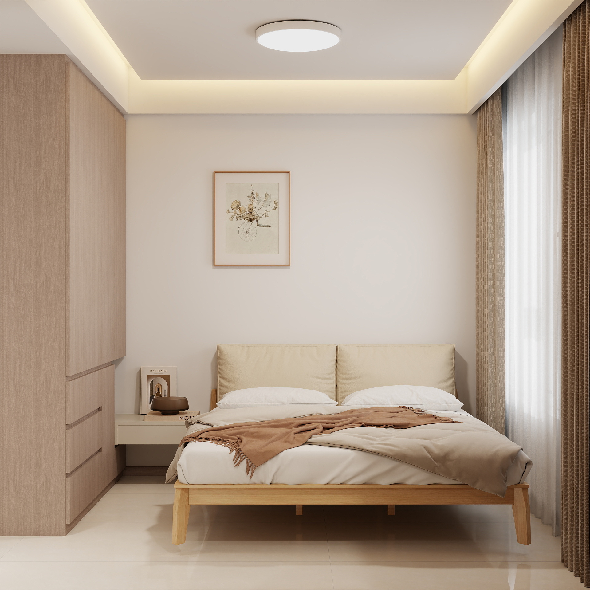 Woodlands Urban Ville 2-Room  Area 1 Design B (Kitchen, Master Bedroom, and Bathroom Cabinets)