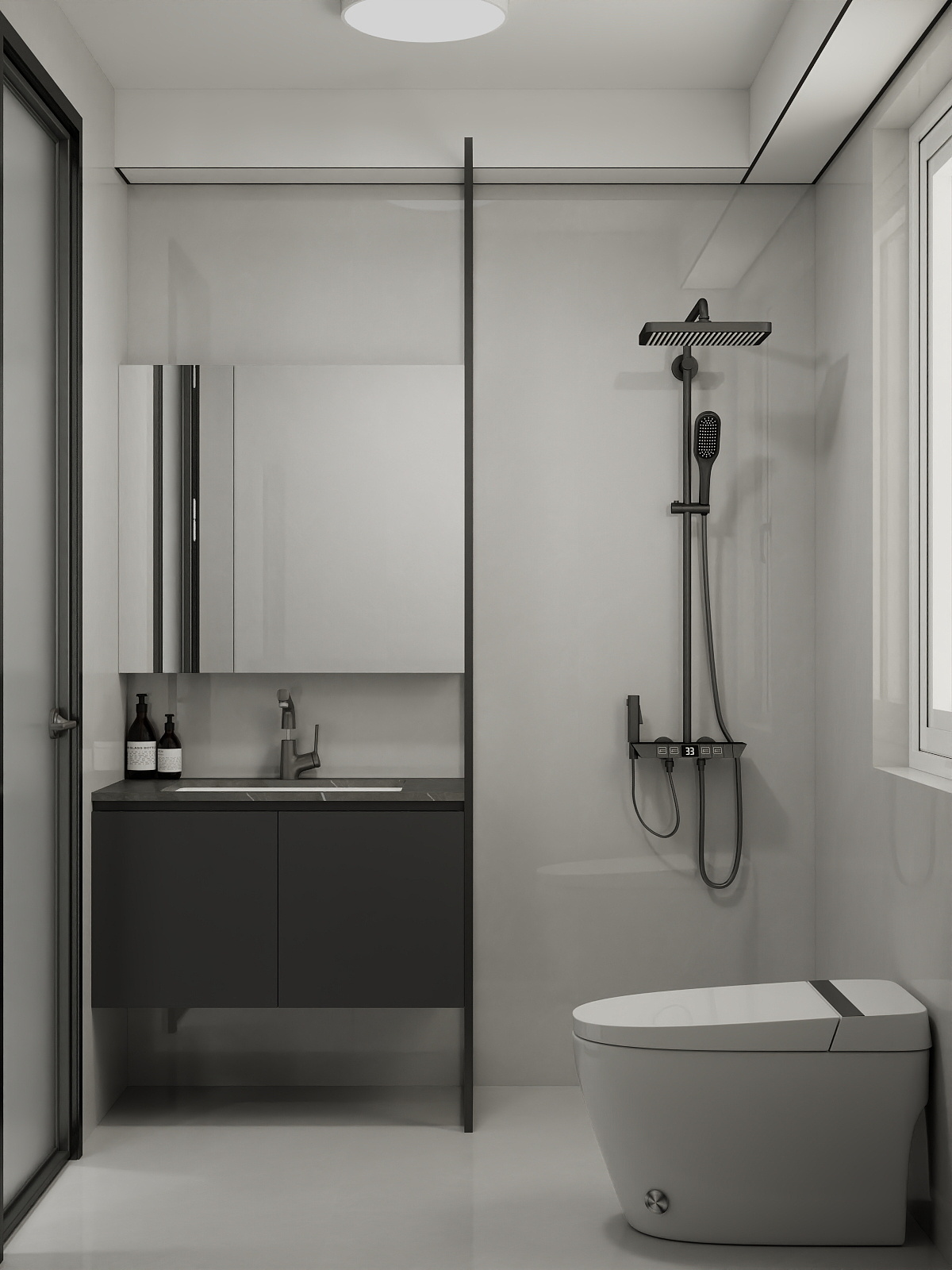 Woodlands Urban Ville 2-Room  Area 1 Design C (Kitchen, Master Bedroom, and Bathroom Cabinets)