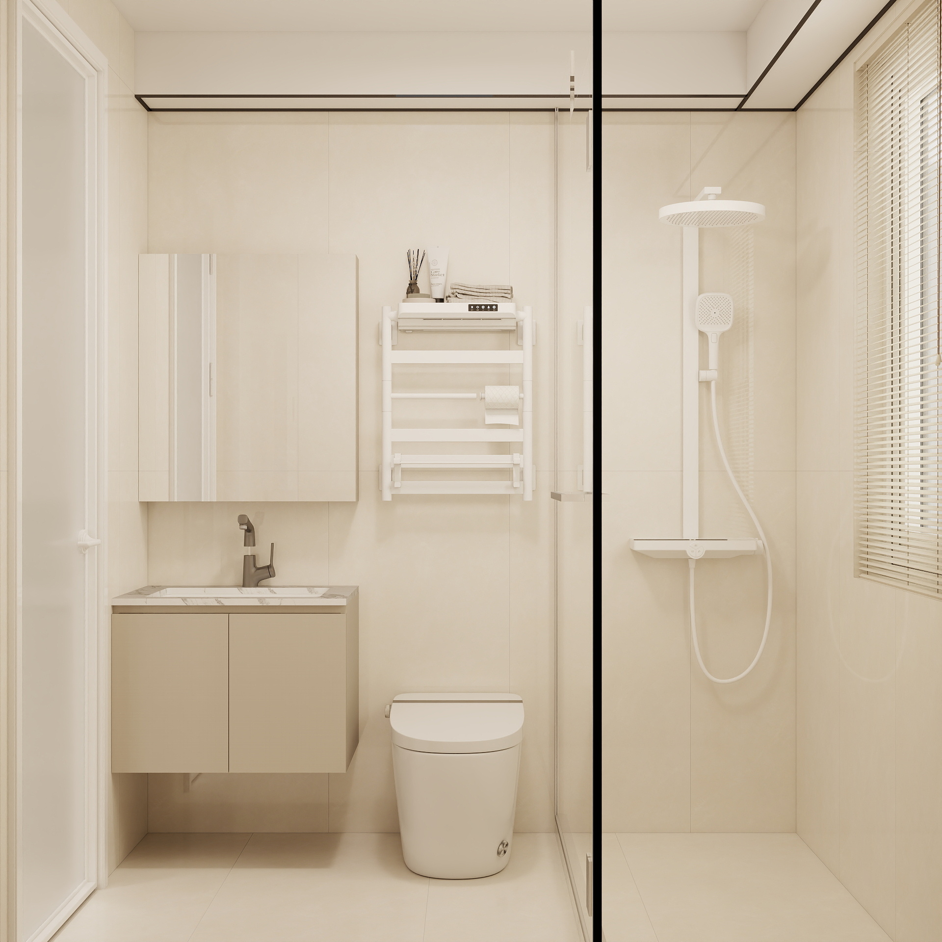 Woodlands Urban Ville 2-Room  Area 2 Design A (Kitchen, Master Bedroom, and Bathroom Cabinets)