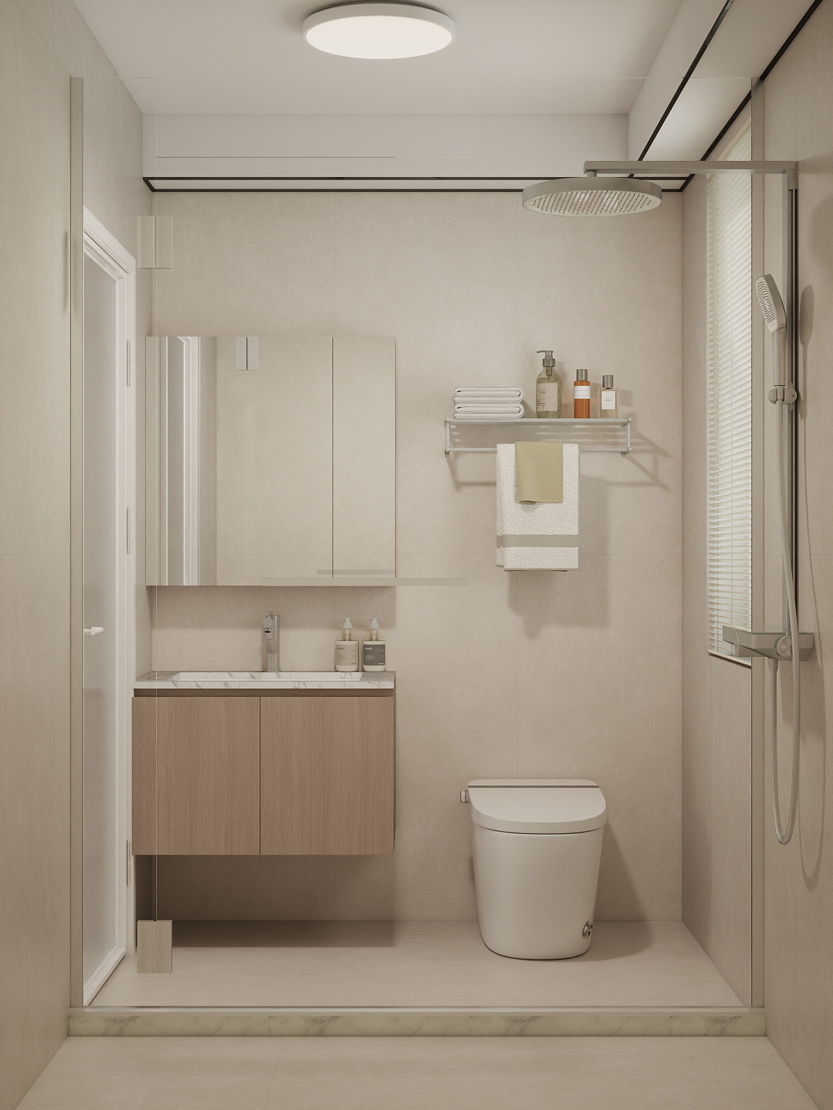 Woodgrove-Ascent-93-B-4.jpg Woodlands Woodgrove Ascent 4-Room Design B (Kitchen, Master Bedroom, and Bathroom Cabinets)