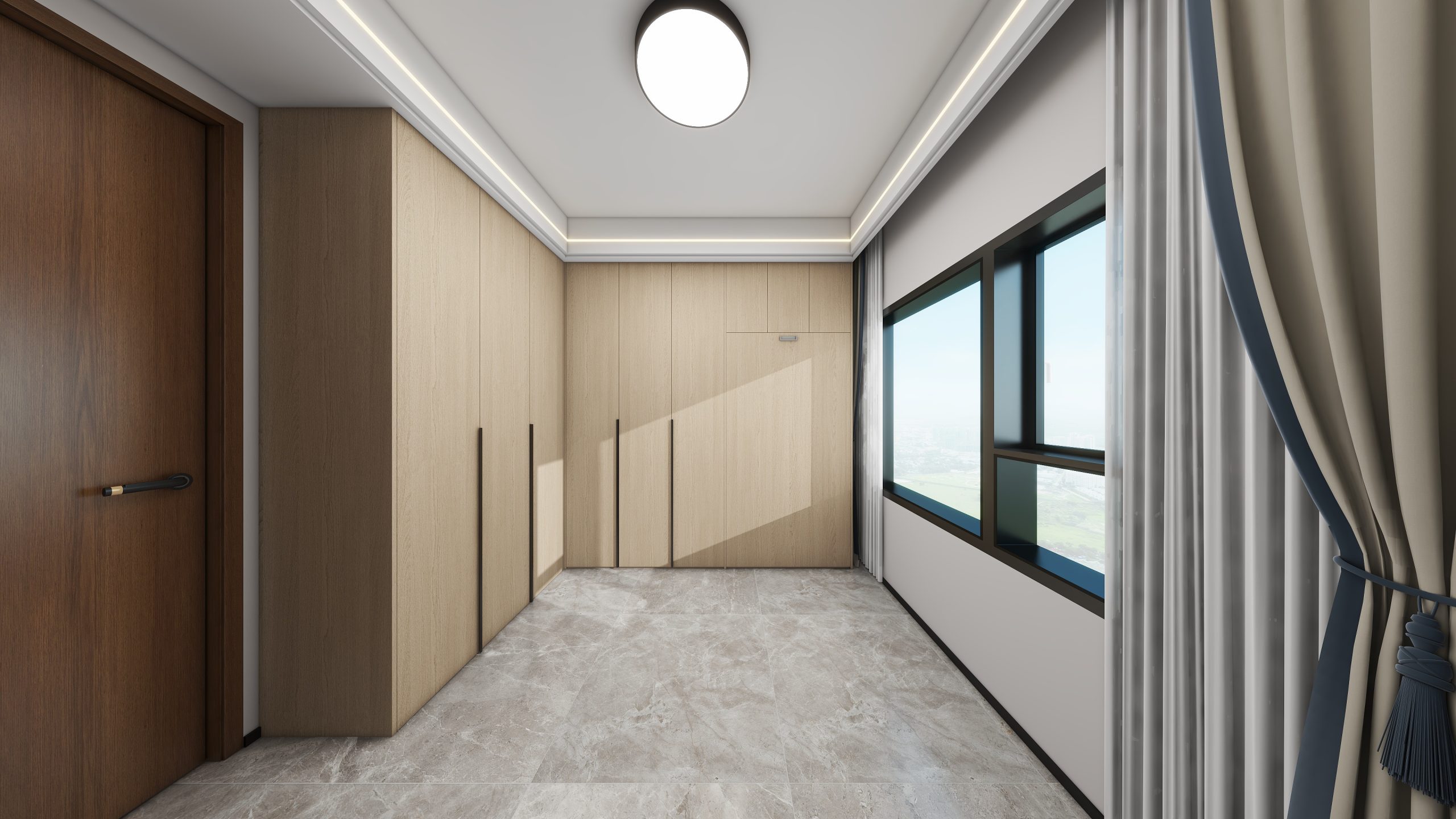 Bedroom 2 Space-Saving Bed with Casement Wardrobe