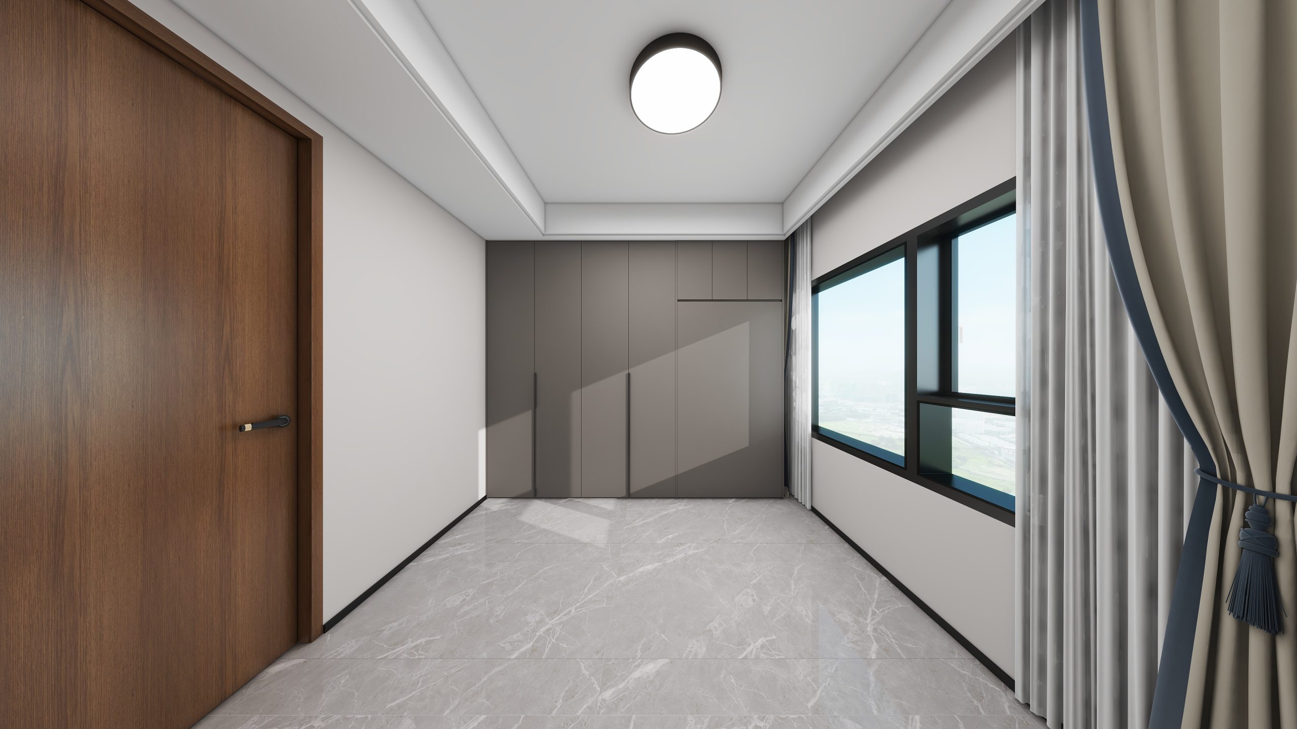 Bedroom 2 Space-Saving Bed with Casement Wardrobe